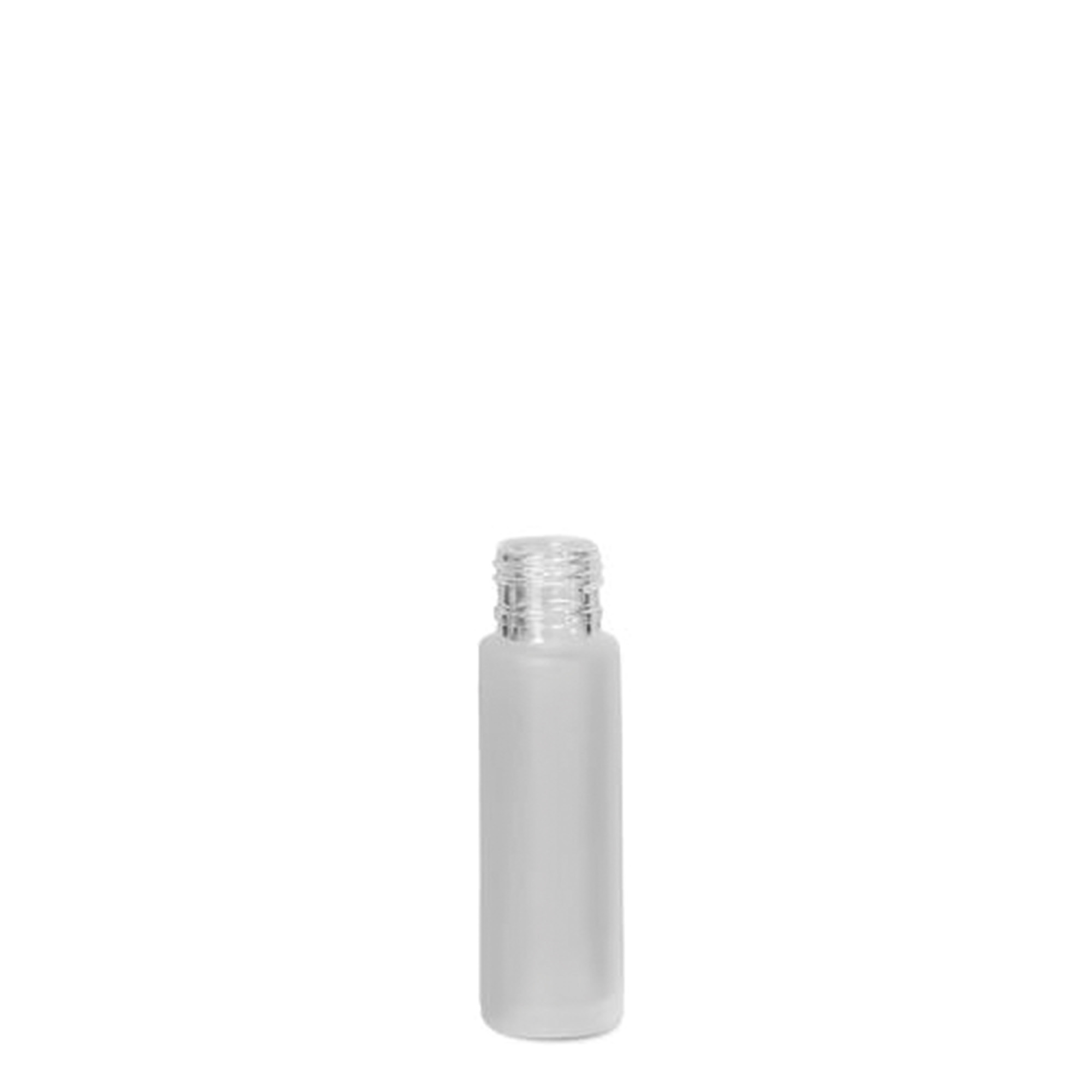 Flacon roll-on 10 ml, verre, givré, ouverture : bouchon à vis Flacon roll-on 10 ml, verre, givré, ouverture : bouchon à vis