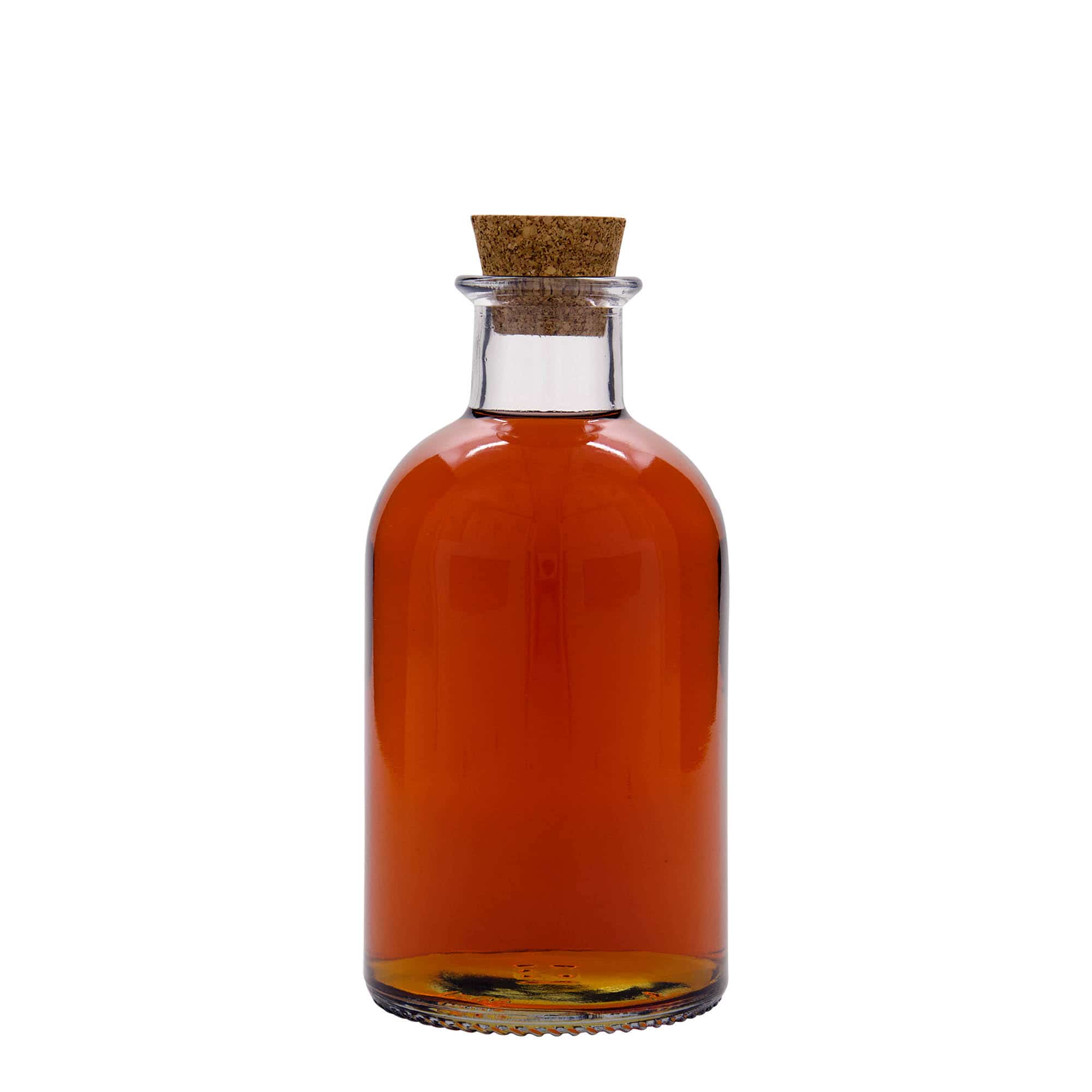 Bouteille en verre apothicaire 500 ml 'Italia', bouchage: bouchon