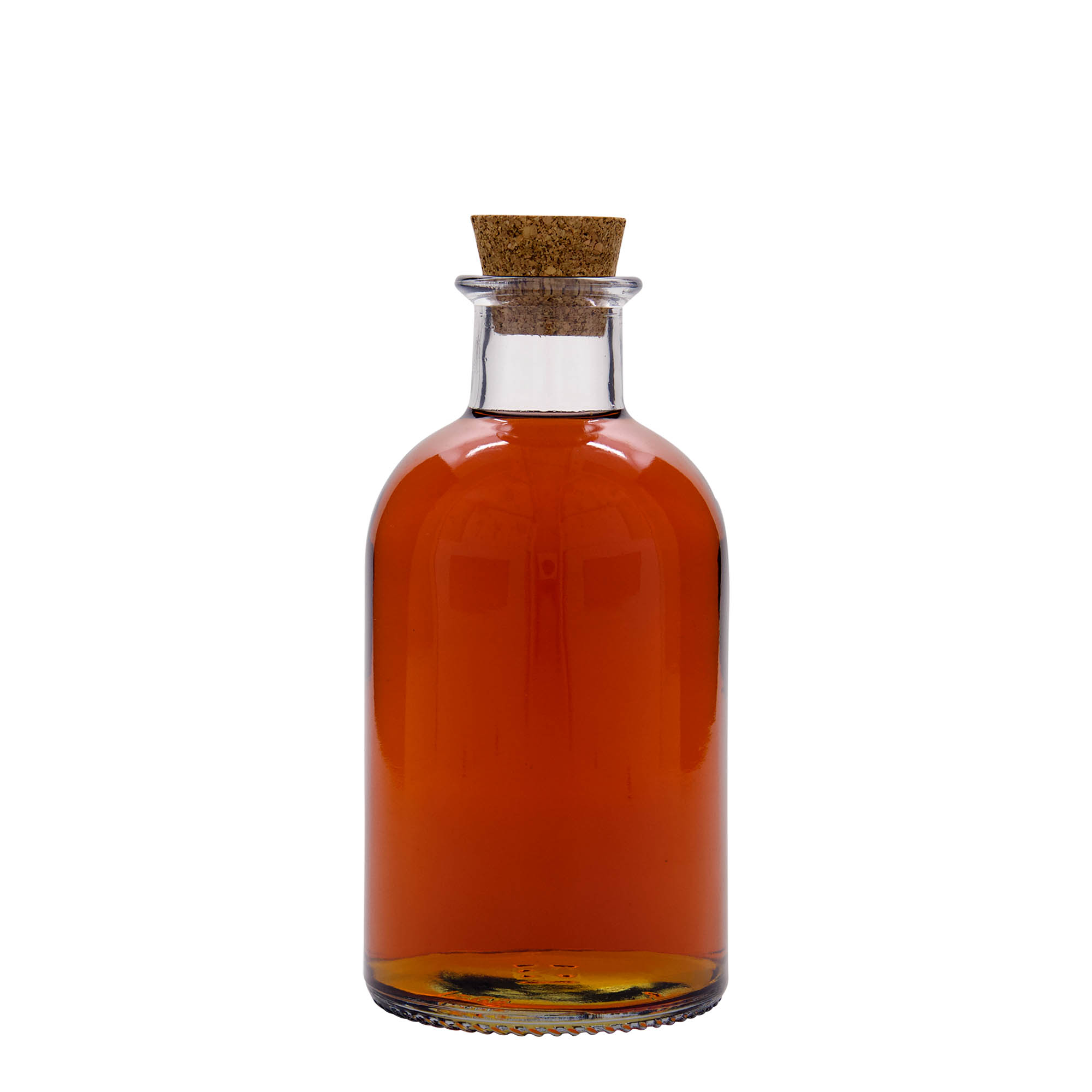 Bouteille en verre 500 ml Apothicaire 'Italia', ouverture : liège