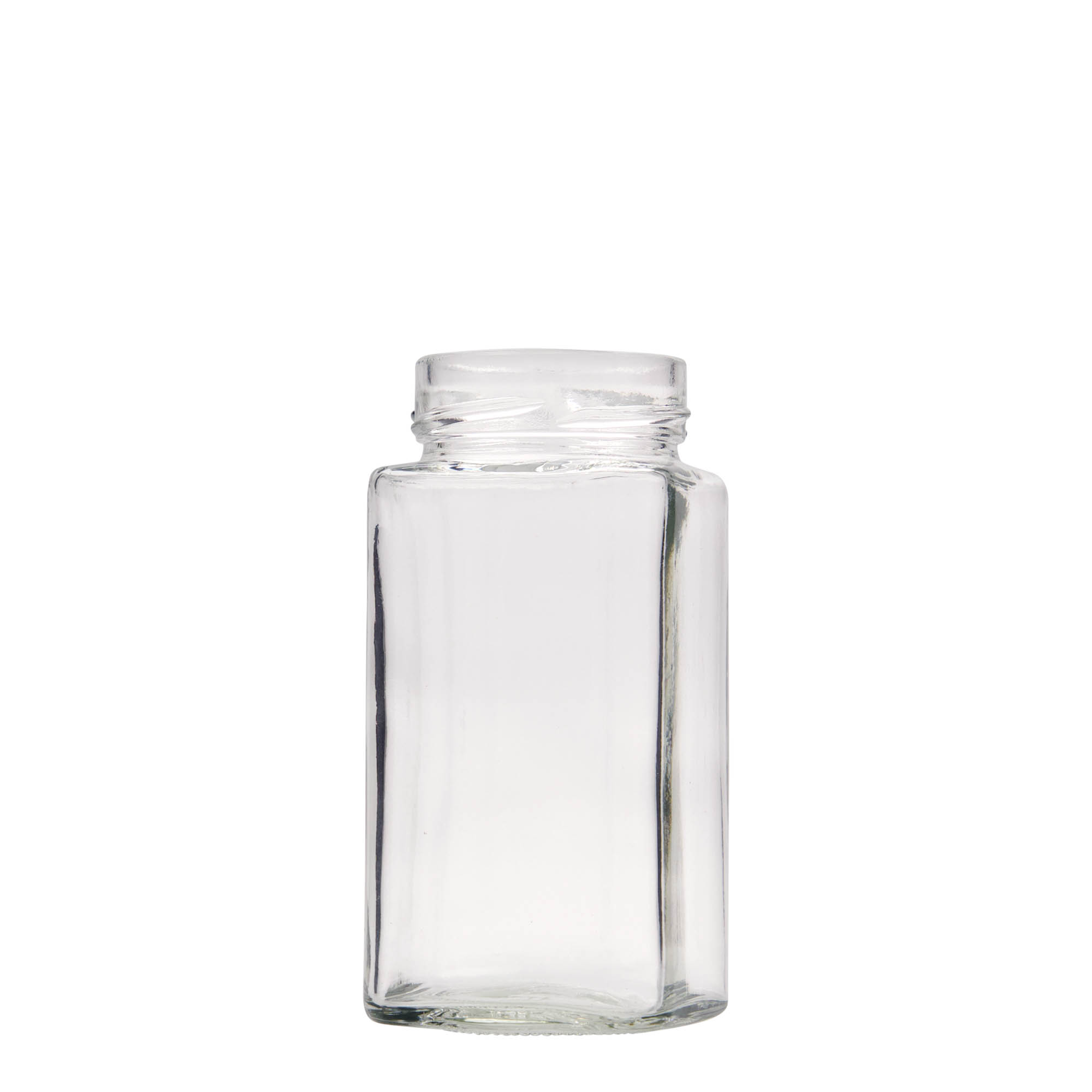314 ml Verre carré « Funny », ouverture : Deep-Twist-Off (DTO 58)