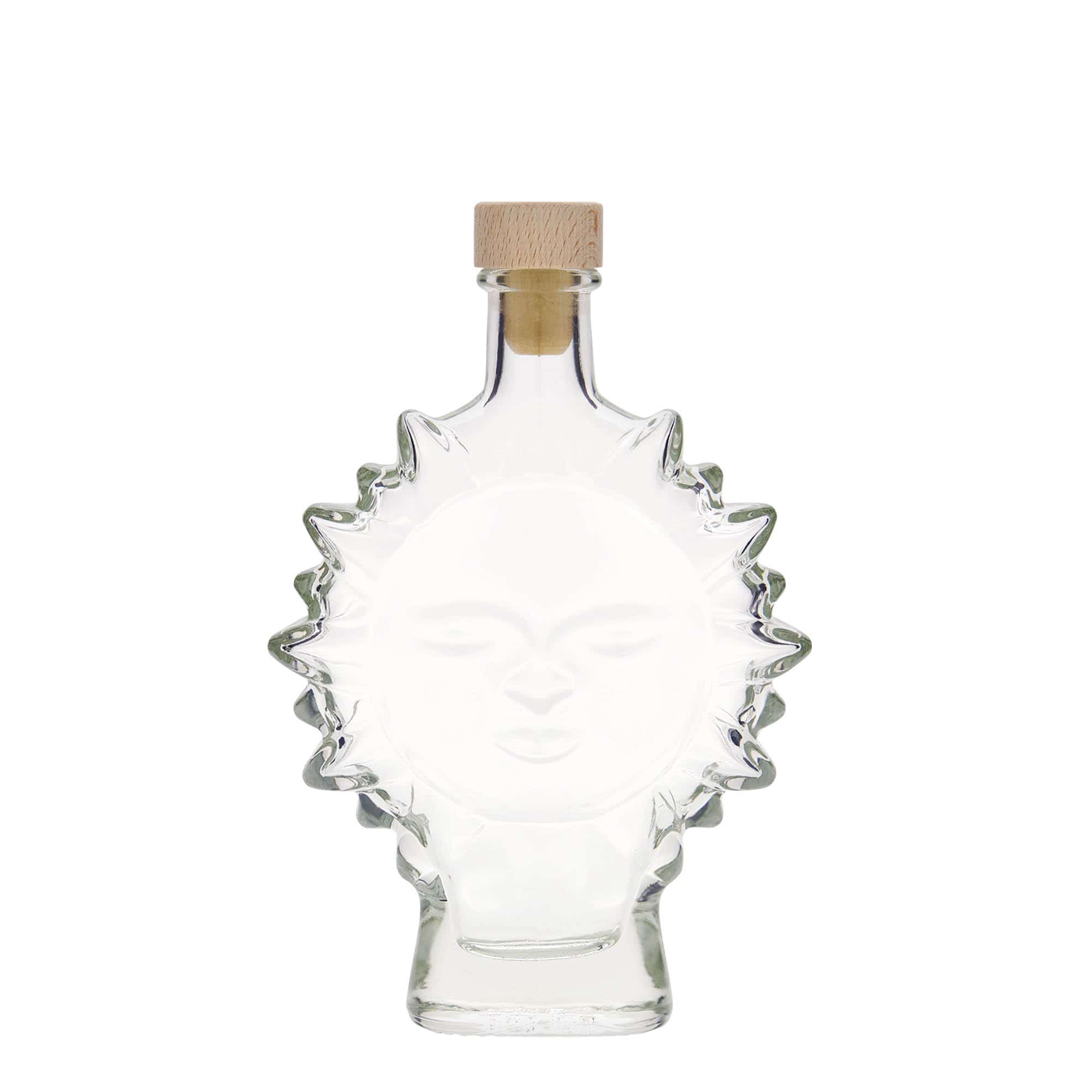 Bouteille en verre 200 ml 'Soleil', bouchage: bouchon