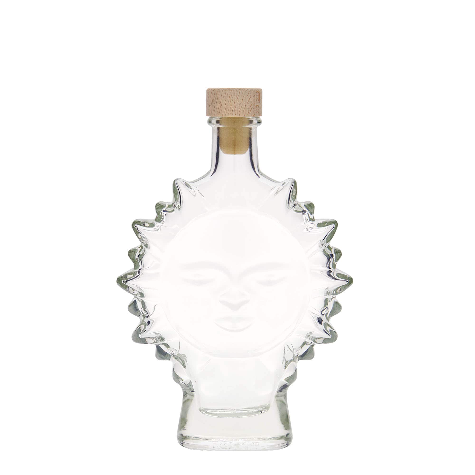 Flacon en verre 200 ml « Soleil », ouverture : liège