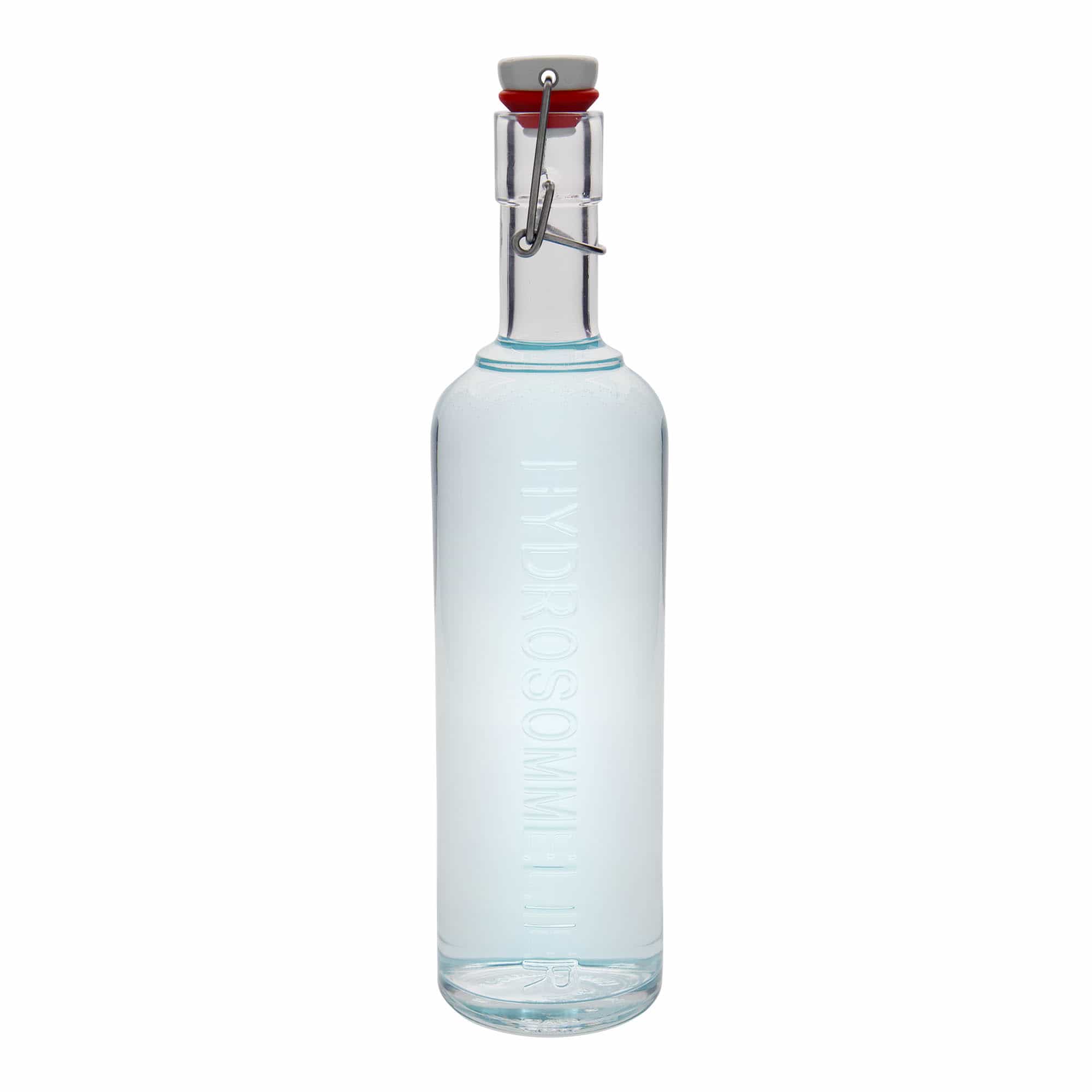 Bouteille en verre 1.000 ml « Optima Hydrosommelier », ouverture : fermeture à levier