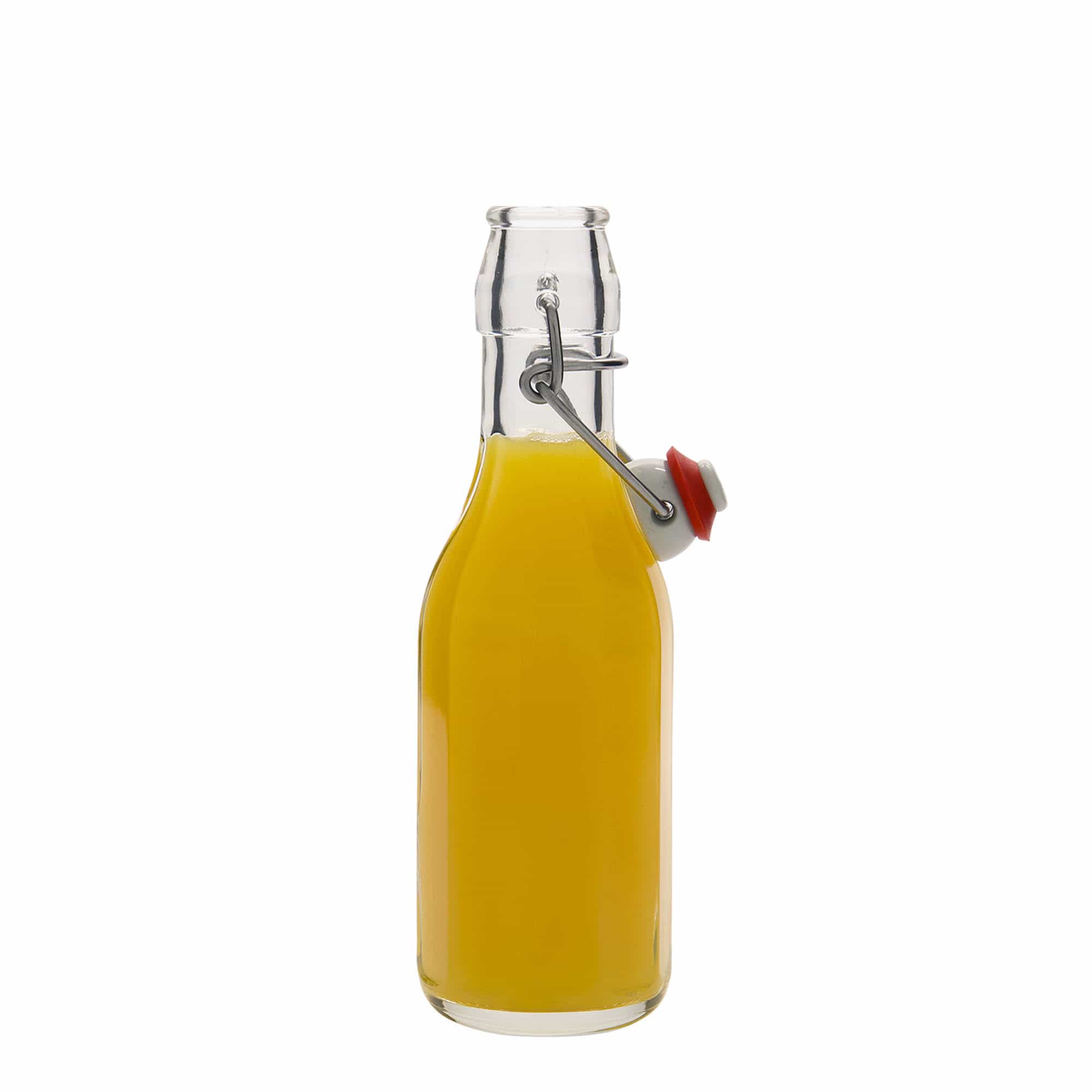 Bouteille en verre 250 ml 'Bravo', décagonale, ouverture : fermeture à bascule