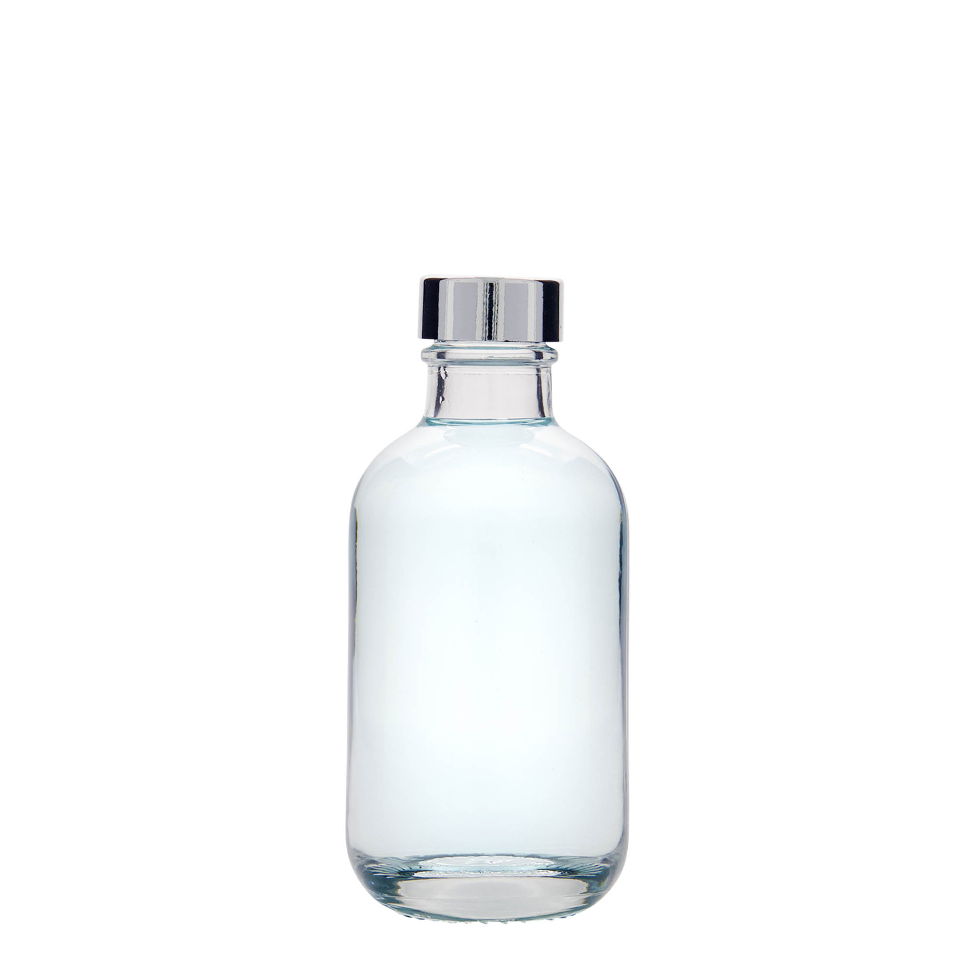 Flacon en verre de 200 ml « Lotto », ouverture : GPI 28 Flacon en verre de 200 ml « Lotto », ouverture : GPI 28