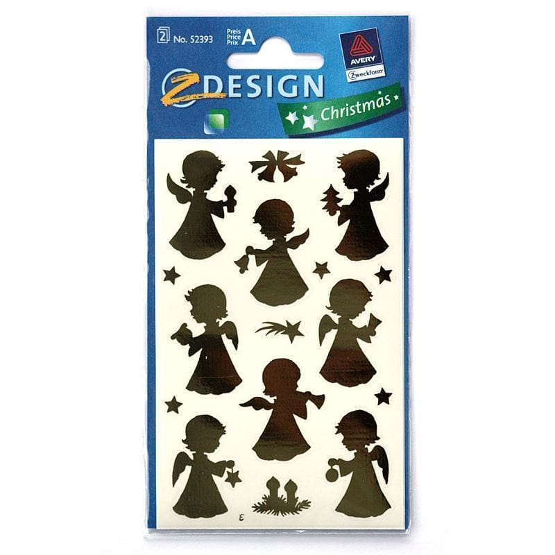 Autocollants Zweckform 'Ange', papier, doré