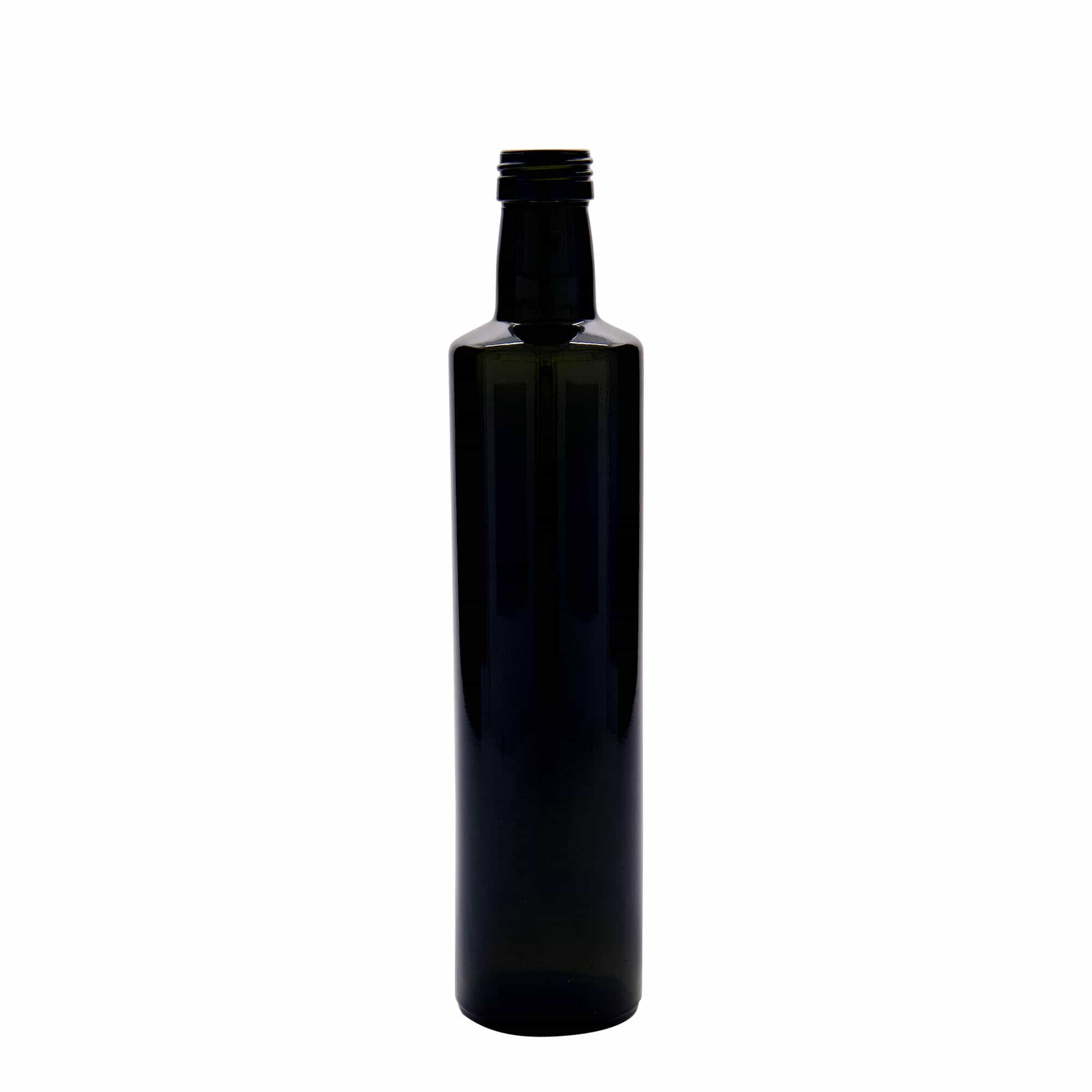 Bouteille en verre 500 ml 'Dorica', vert antique, bouchage: PP 31,5 Bouteille en verre 500 ml 'Dorica', vert antique, bouchage: PP 31,5