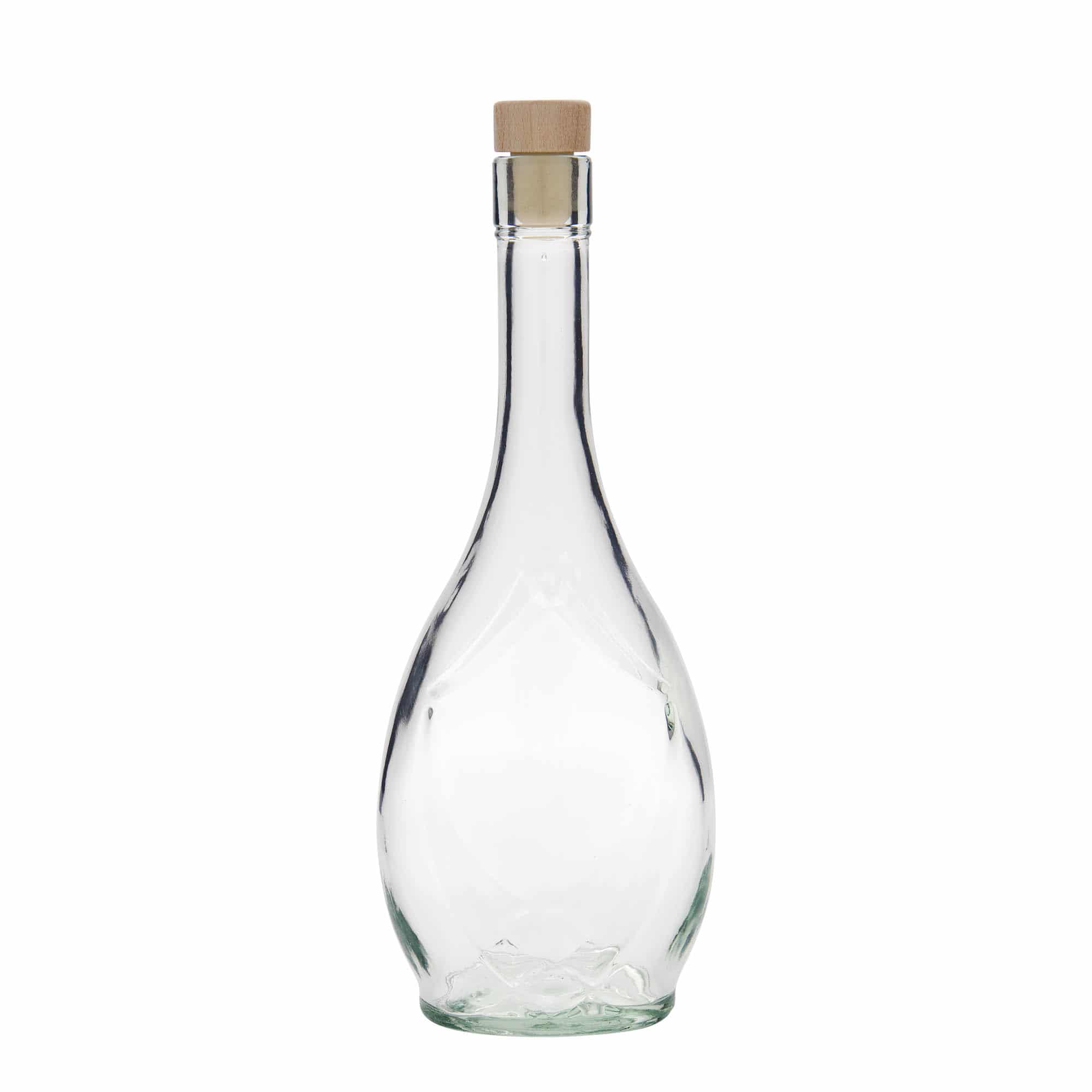 Bouteille en verre 500 ml 'Saragossa', ovale, bouchage: bouchon