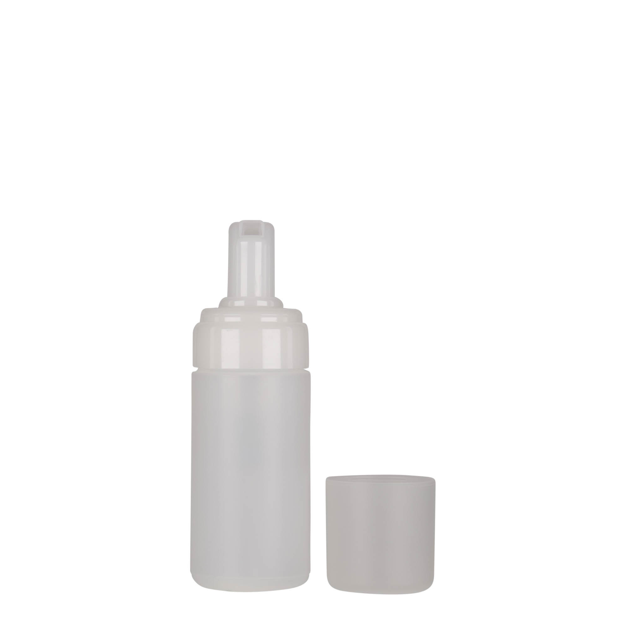 Flacon distributeur de 100 ml 'Foamer', plastique PE, naturel, ouverture : bouchon à vis Flacon distributeur de 100 ml 'Foamer', plastique PE, naturel, ouverture : bouchon à vis