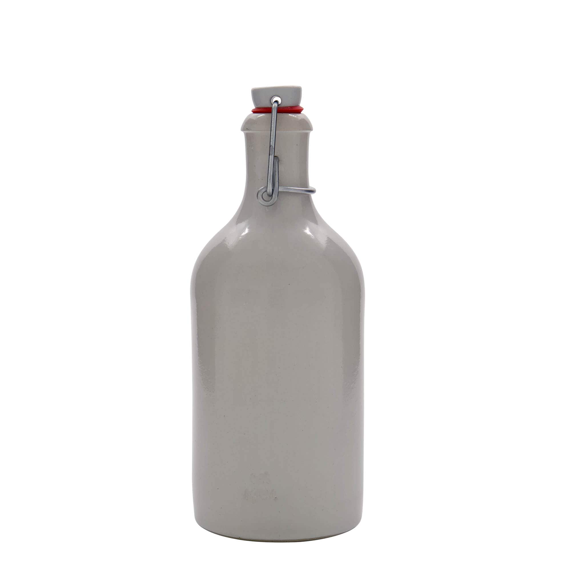 Cruche en grès blanc de 500 ml, ouverture : fermeture à levier