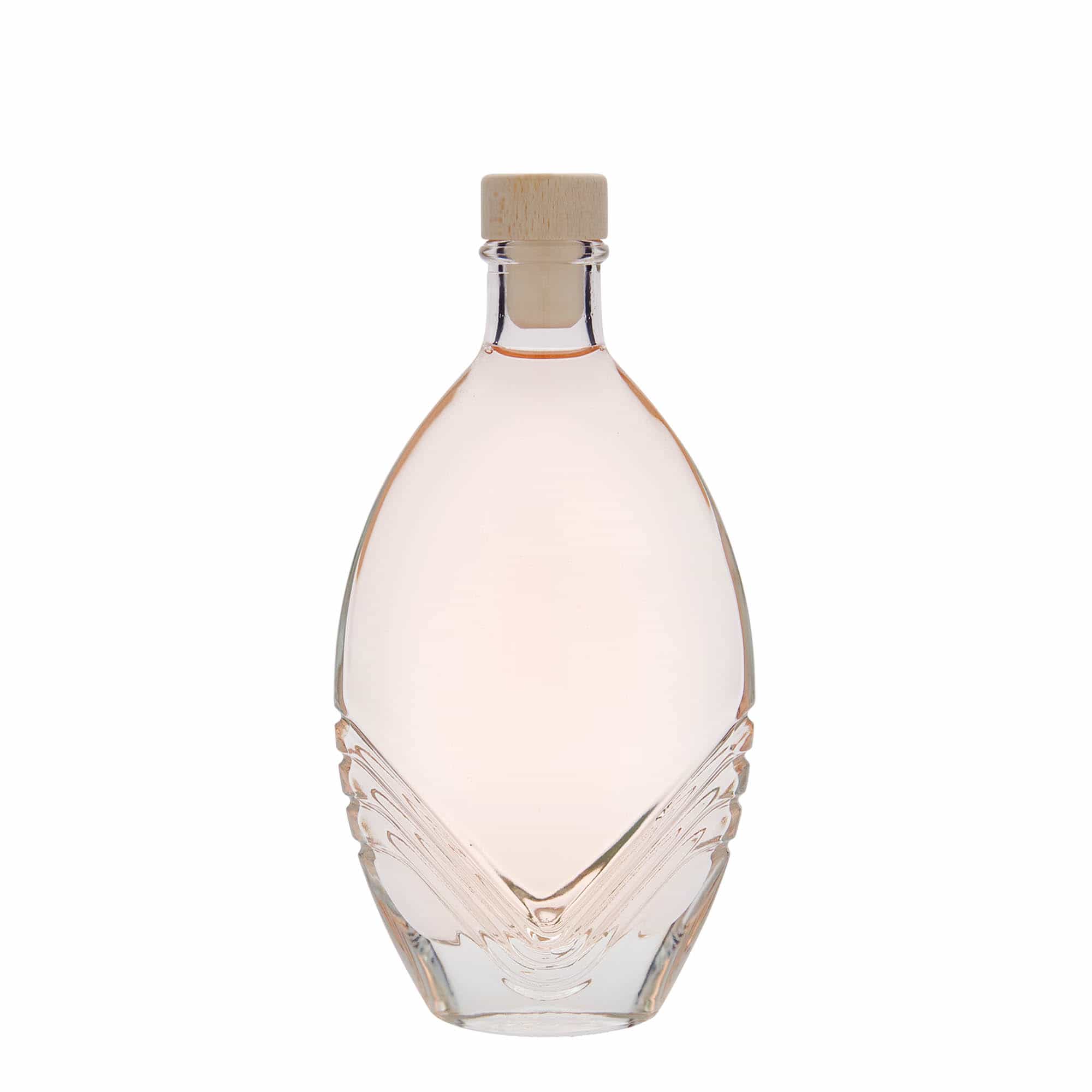 Bouteille en verre 200 ml 'Florence', ovale, bouchage: bouchon
