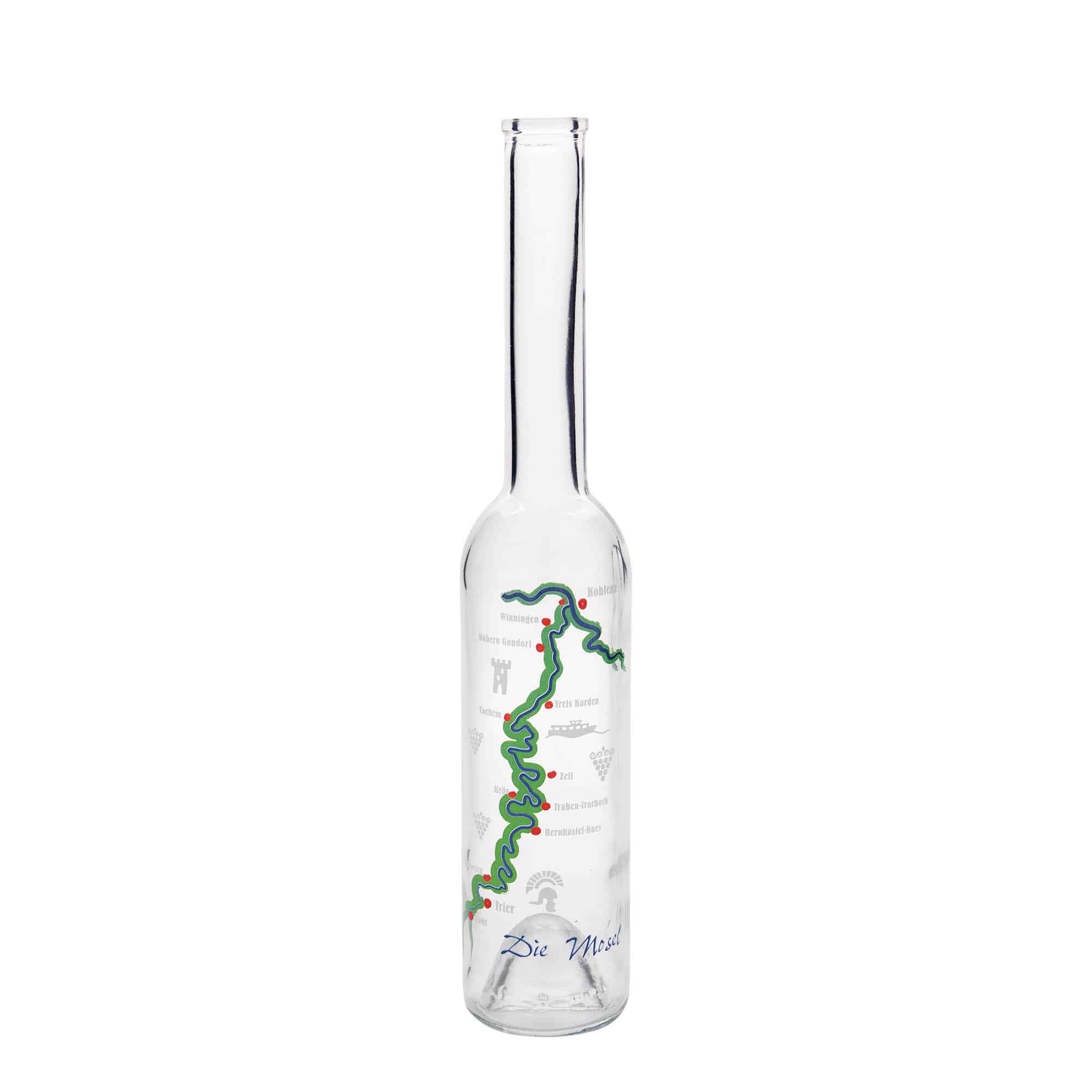 Bouteille en verre 350 ml 'Opera', motif : Moselle, bouchage: bouchon Bouteille en verre 350 ml 'Opera', motif : Moselle, bouchage: bouchon