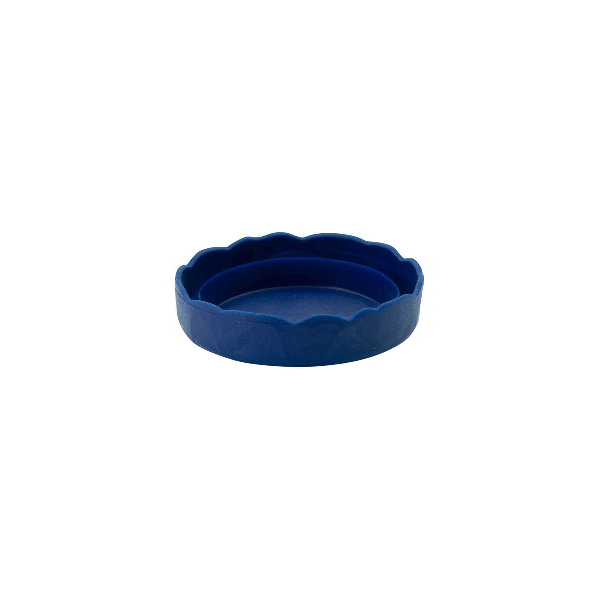 Couvercle à emboîtement pour pot en céramique à col étroit, plastique HDPE, bleu Couvercle à emboîtement pour pot en céramique à col étroit, plastique HDPE, bleu