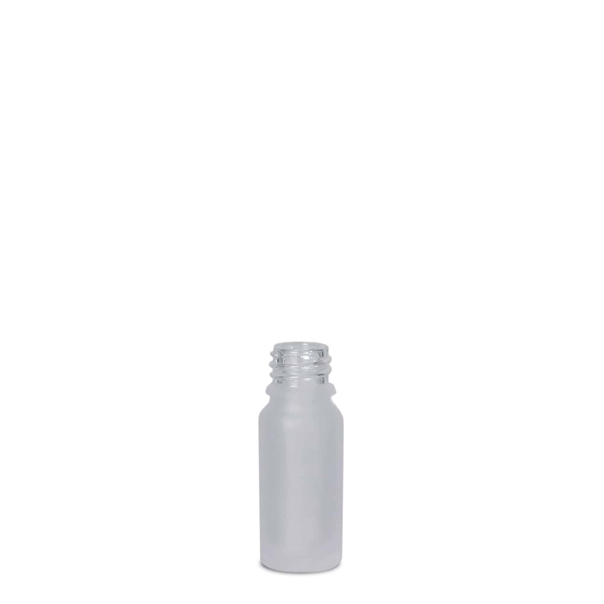 Flacon médical 10 ml, verre, givré, goulot : DIN 18 Flacon médical 10 ml, verre, givré, goulot : DIN 18
