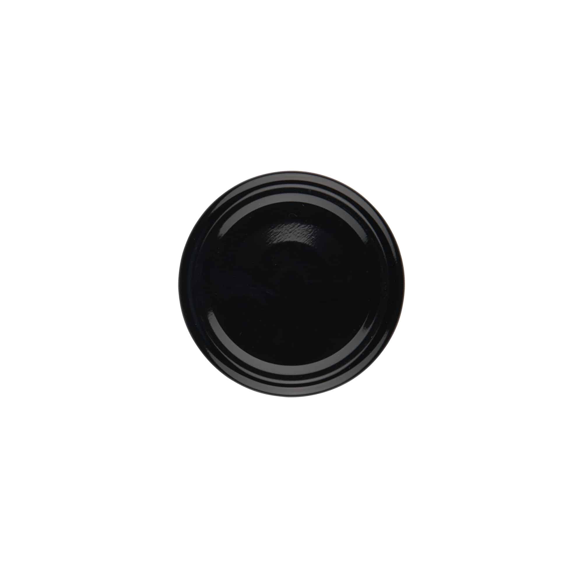 Bouchon à visser, tôle blanche, noir, pour ouverture : TO 58