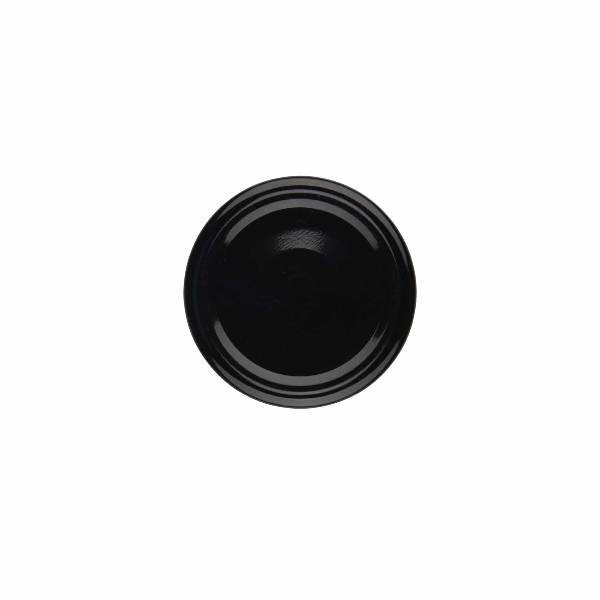 Bouchon à visser, tôle blanche, noir, pour ouverture : TO 58 Bouchon à visser, tôle blanche, noir, pour ouverture : TO 58