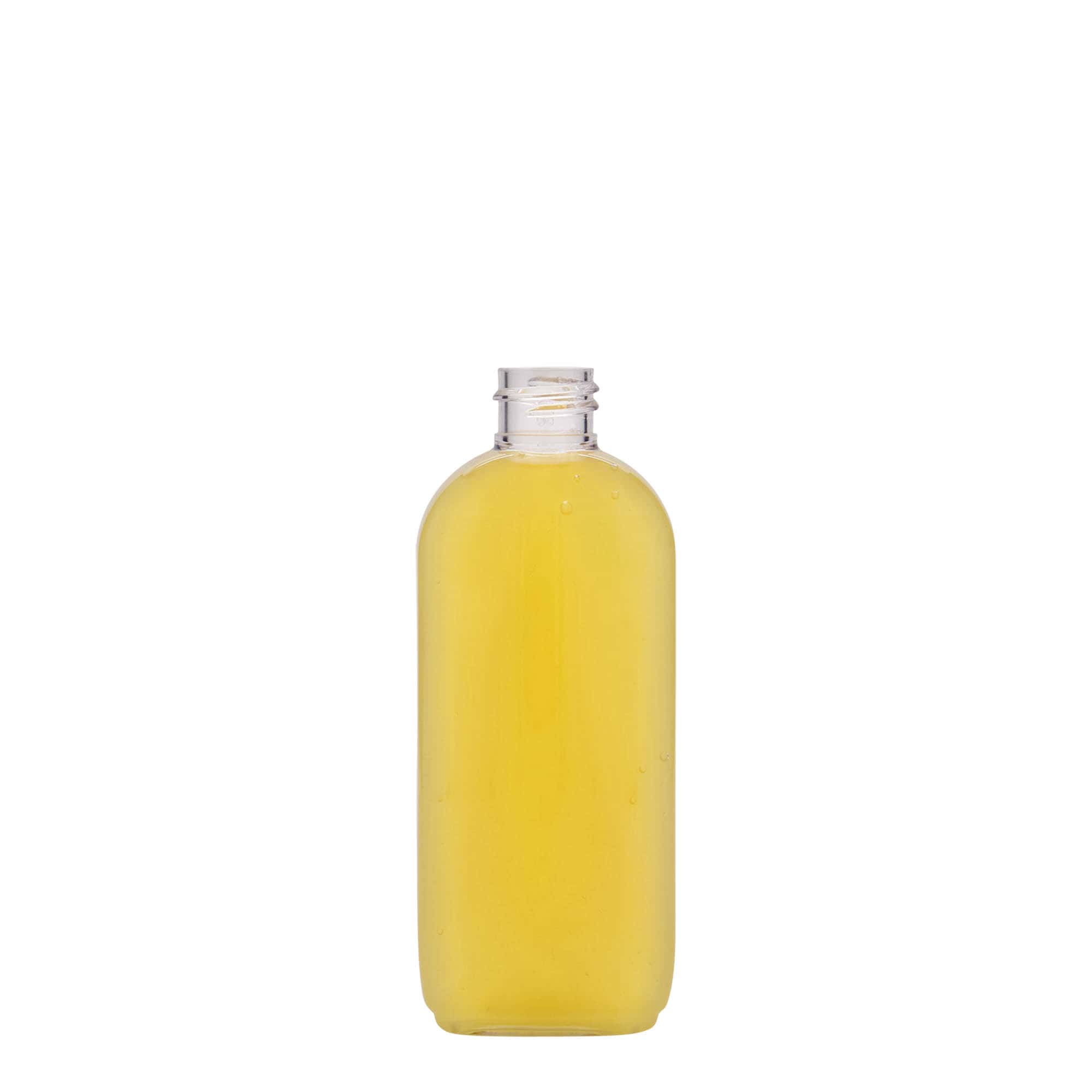 Flacon PET 100 ml 'Iris', ovale, plastique, ouverture : 20/410 Flacon PET 100 ml 'Iris', ovale, plastique, ouverture : 20/410