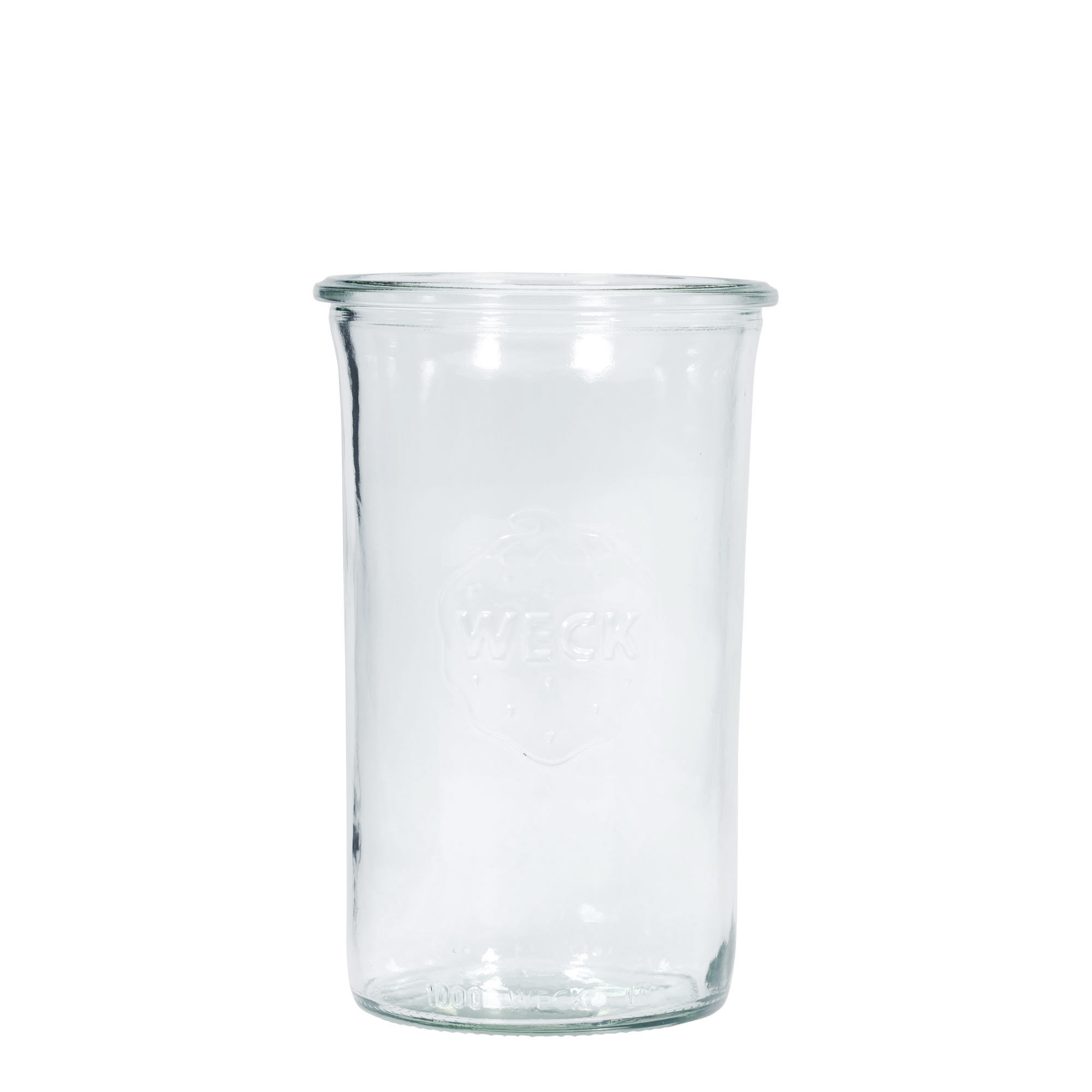1.000 ml bocal WECK à renversement #, ouverture : bord rond 1.000 ml bocal WECK à renversement #, ouverture : bord rond