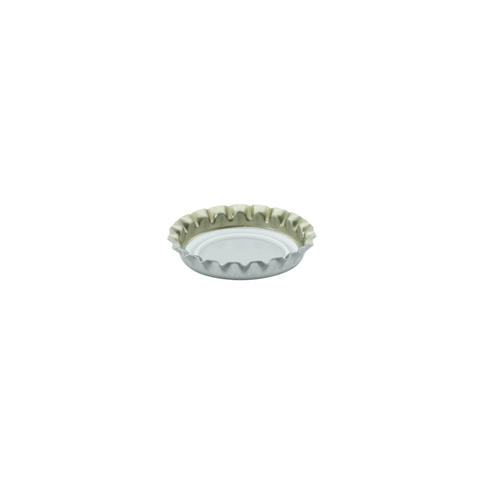 Capsule à couronne 26 mm, métal, argenté Capsule à couronne 26 mm, métal, argenté