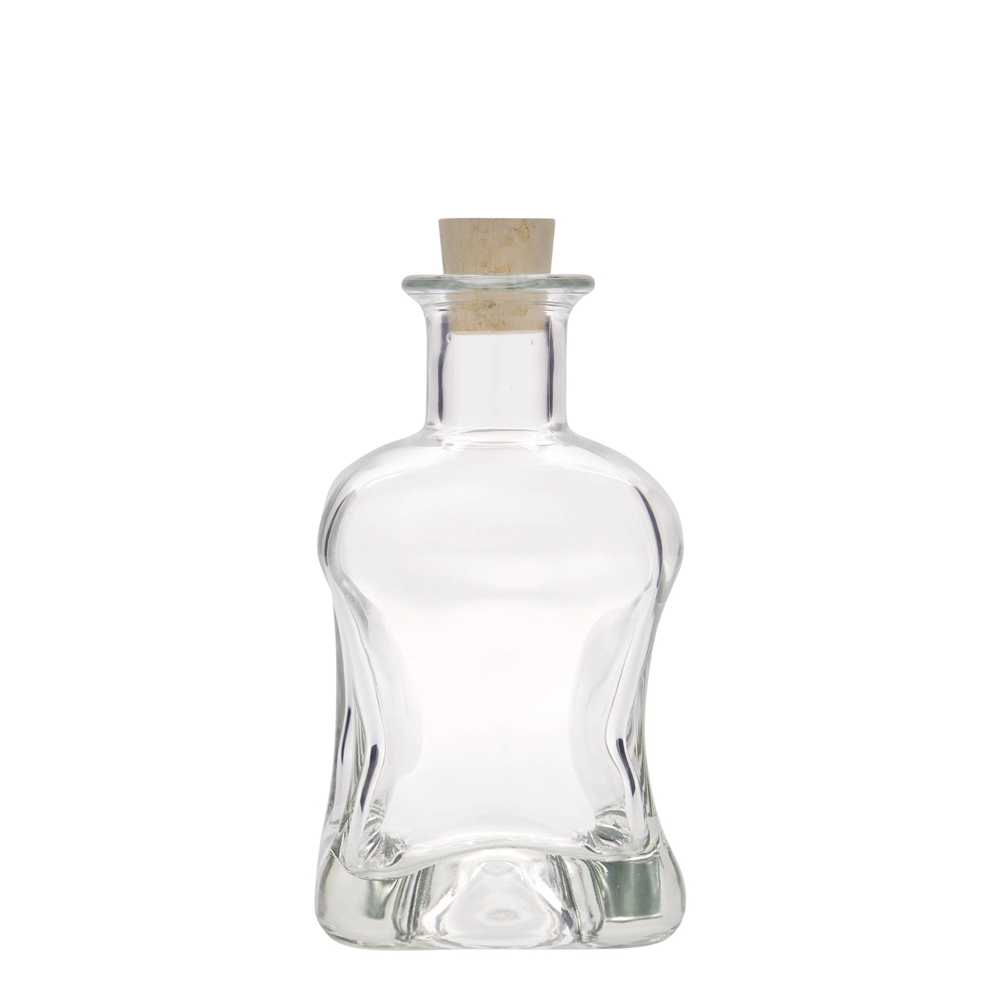 Bouteille en verre 350 ml 'Dublin', carrée, ouverture : bouchon en liège