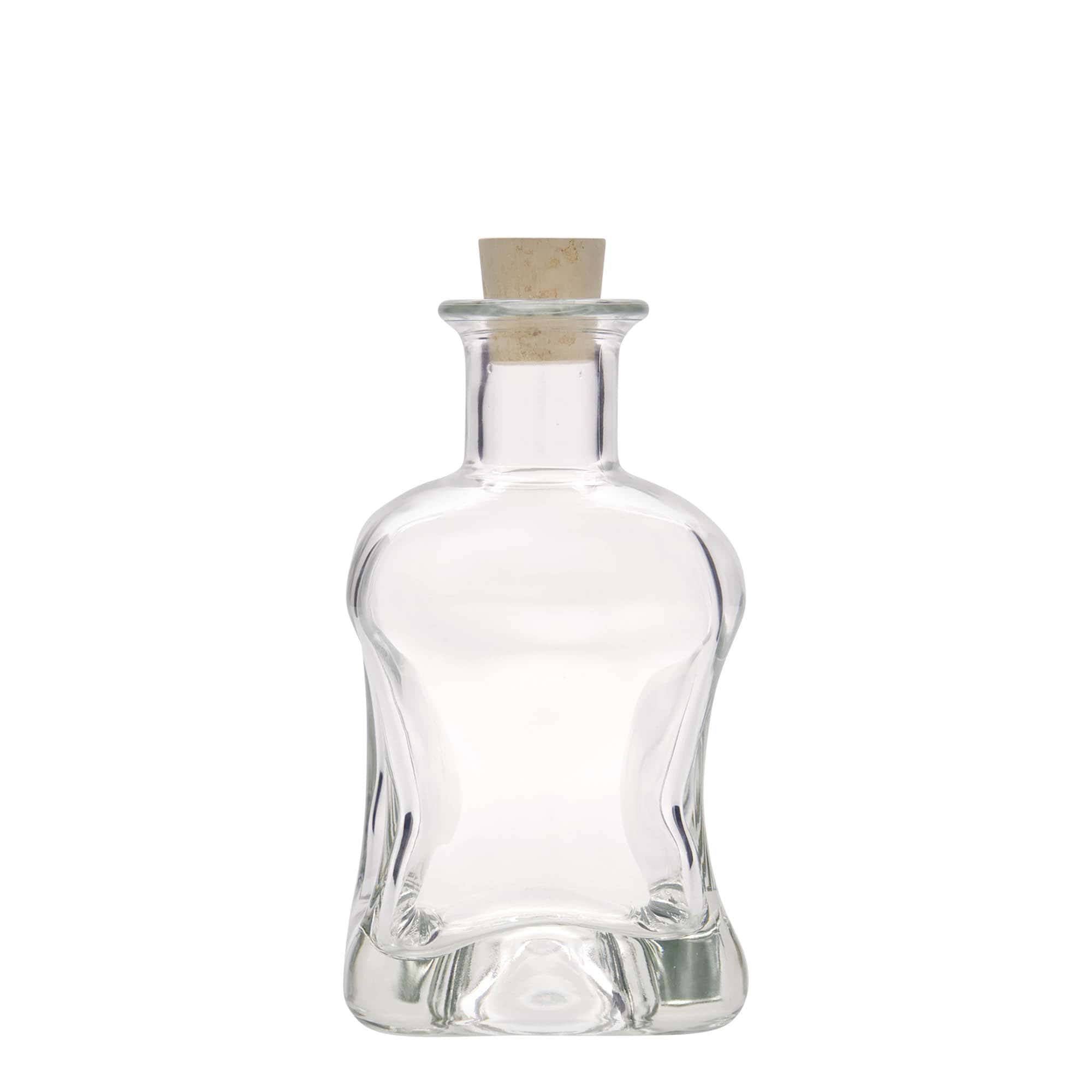 Bouteille en verre 350 ml 'Dublin', carrée, ouverture : bouchon en liège