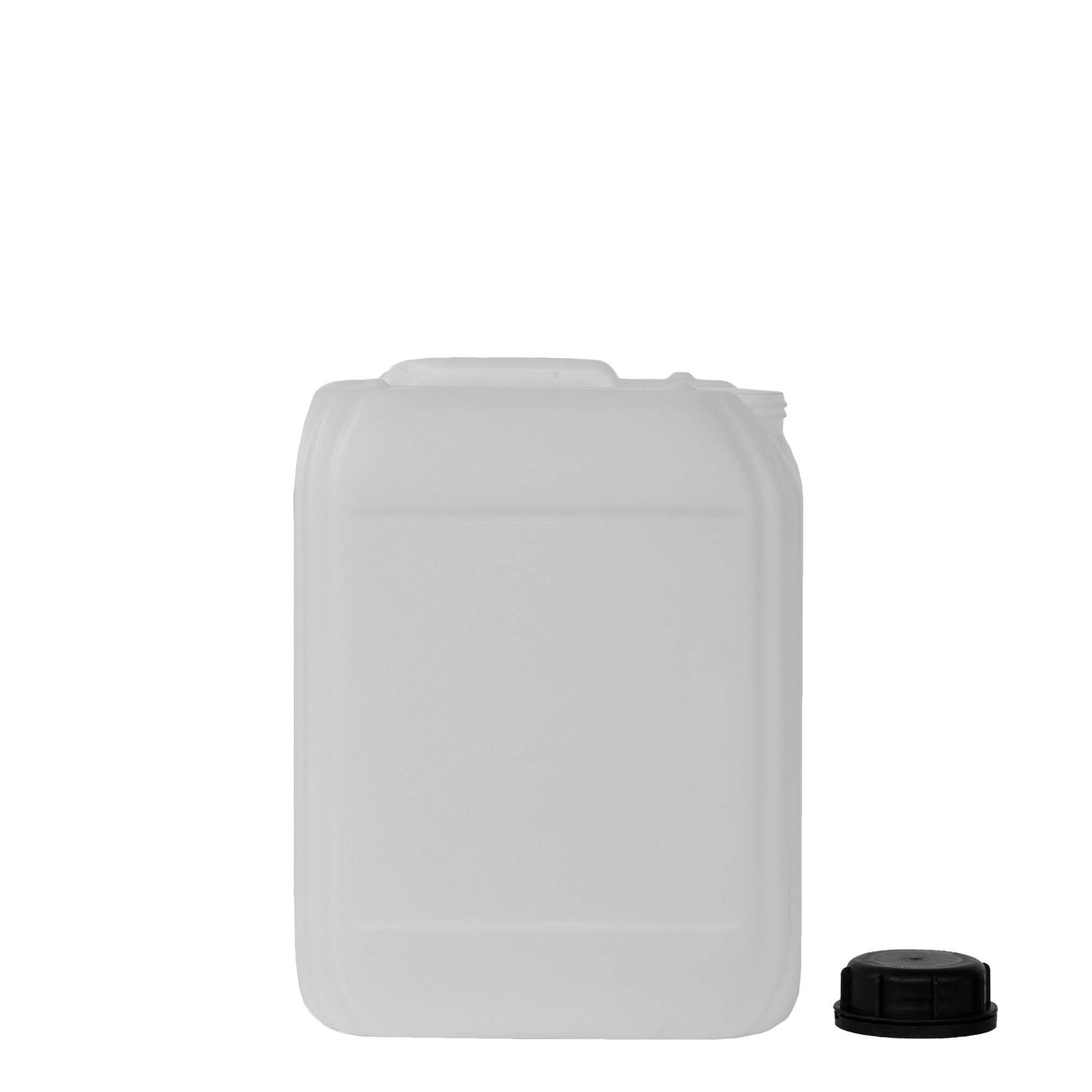 Bidon de 10 l, rectangulaire, plastique HDPE, naturel, ouverture : ND 55 Bidon de 10 l, rectangulaire, plastique HDPE, naturel, ouverture : ND 55