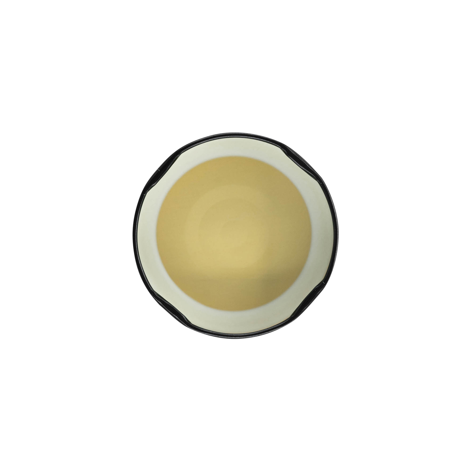 Bouchon à visser Deep-Twist-Off, tôle blanche, noir, pour ouverture : Deep-TO 66