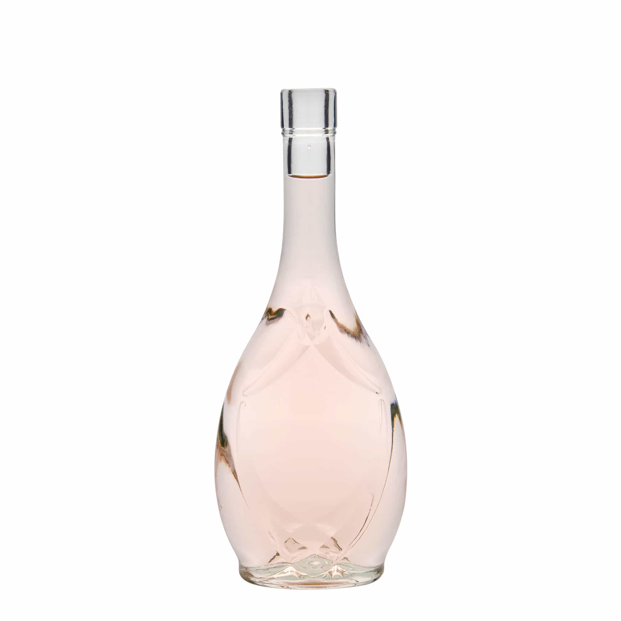 Bouteille en verre 500 ml 'Saragossa', ovale, ouverture : bouchon en liège