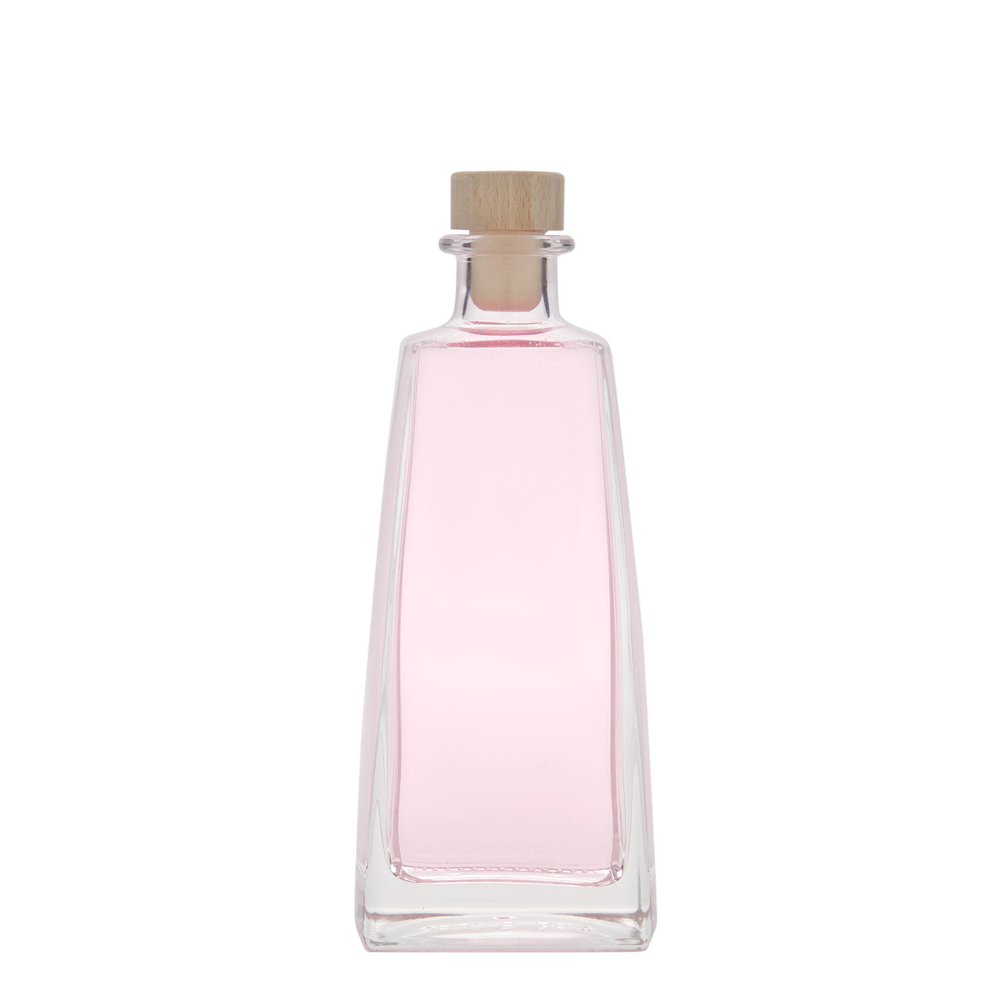 Bouteille en verre 350 ml 'Timmy', rectangulaire, ouverture : bouchon en liège Bouteille en verre 350 ml 'Timmy', rectangulaire, ouverture : bouchon en liège