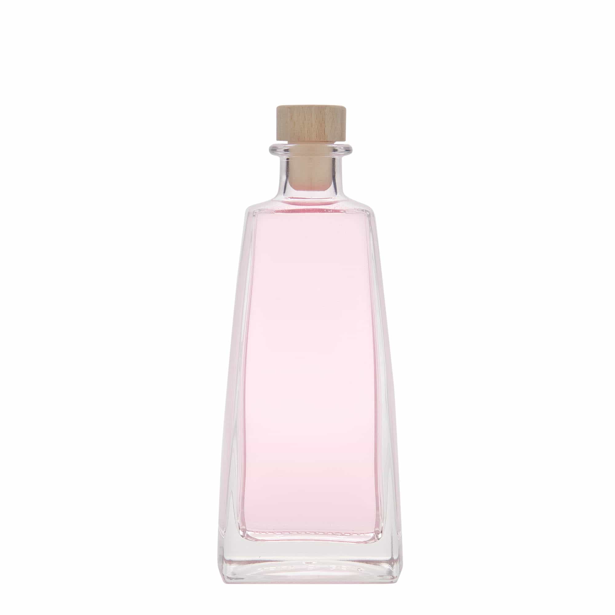 Bouteille en verre 350 ml 'Timmy', rectangulaire, ouverture : bouchon en liège