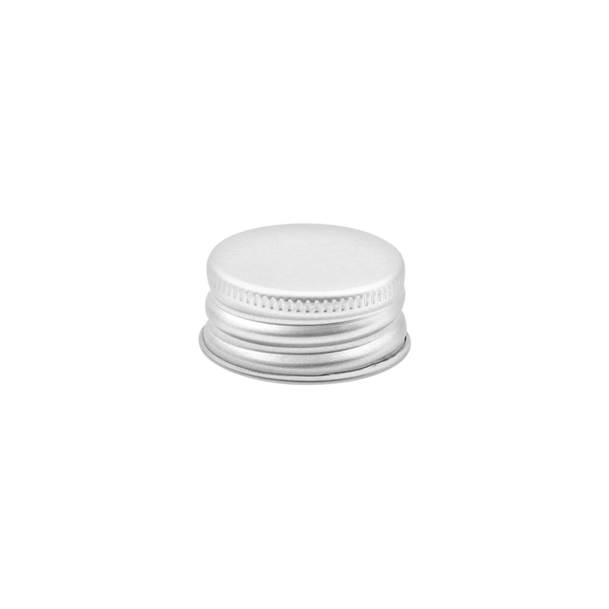 Bouchon à vis, métal, argent, pour ouverture : 28/410
