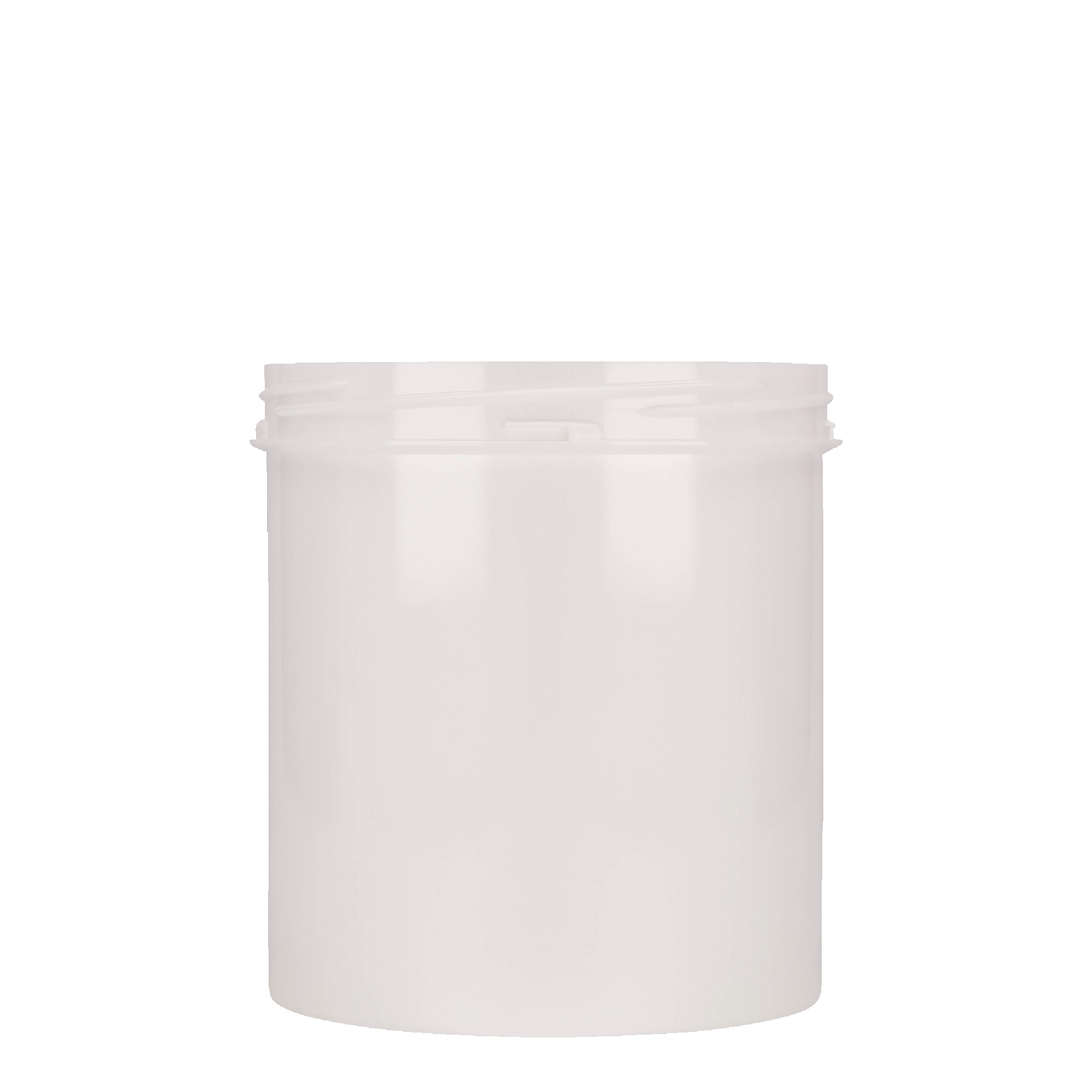 1.000 ml boîte en plastique 'Securilock', PP, blanche, ouverture : bouchon à vis
