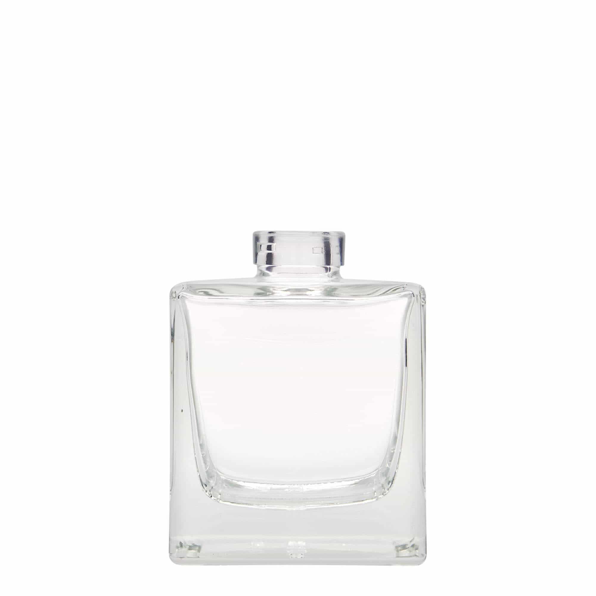Bouteille en verre 200 ml 'Cube', carrée, bouchage: bouchon Bouteille en verre 200 ml 'Cube', carrée, bouchage: bouchon