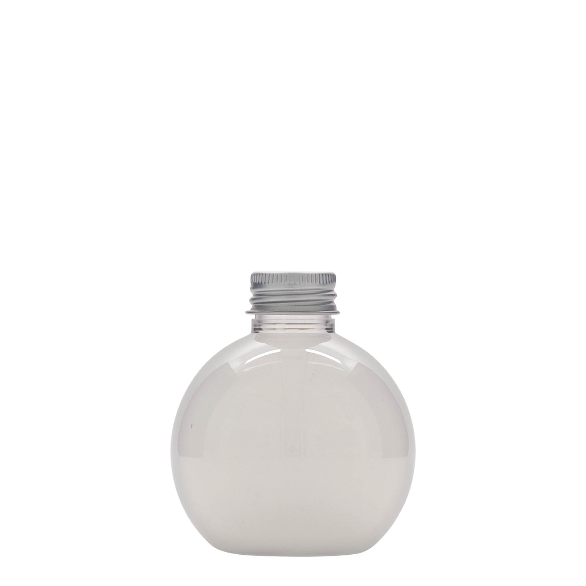 Bouteille PET 150 ml 'Perry', ronde, plastique, col : 24/410 Bouteille PET 150 ml 'Perry', ronde, plastique, col : 24/410