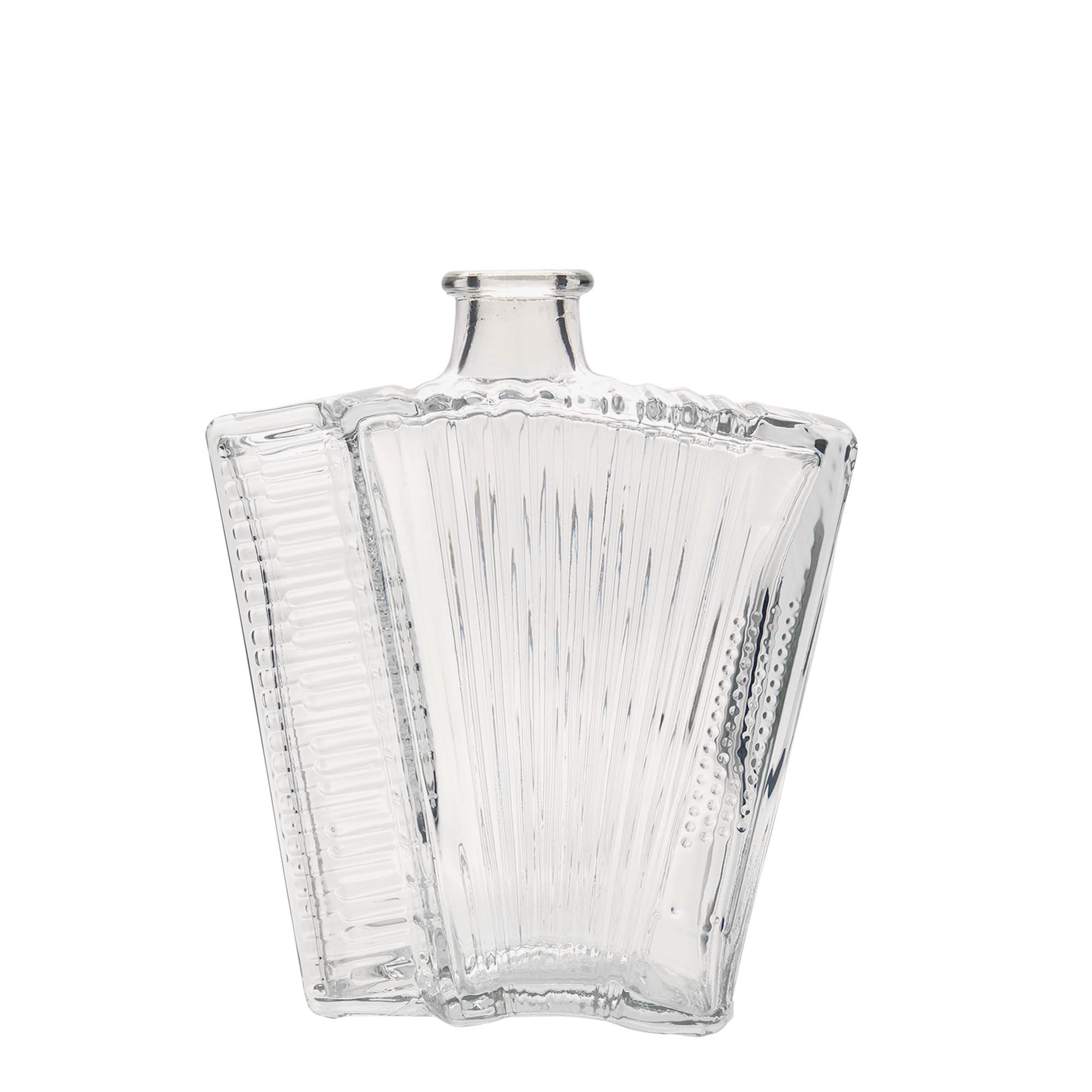 Bouteille en verre 500 ml « Accordéon », ouverture : liège