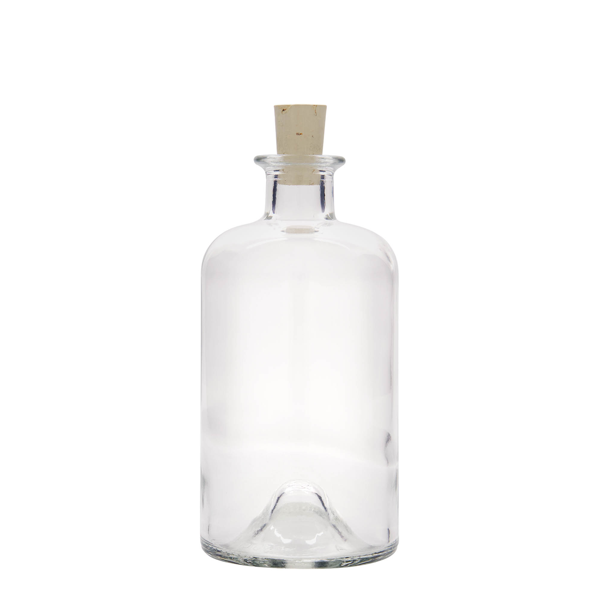 Bouteille en verre de 500 ml Apothicaire 'Docteur', ouverture : bouchon en liège