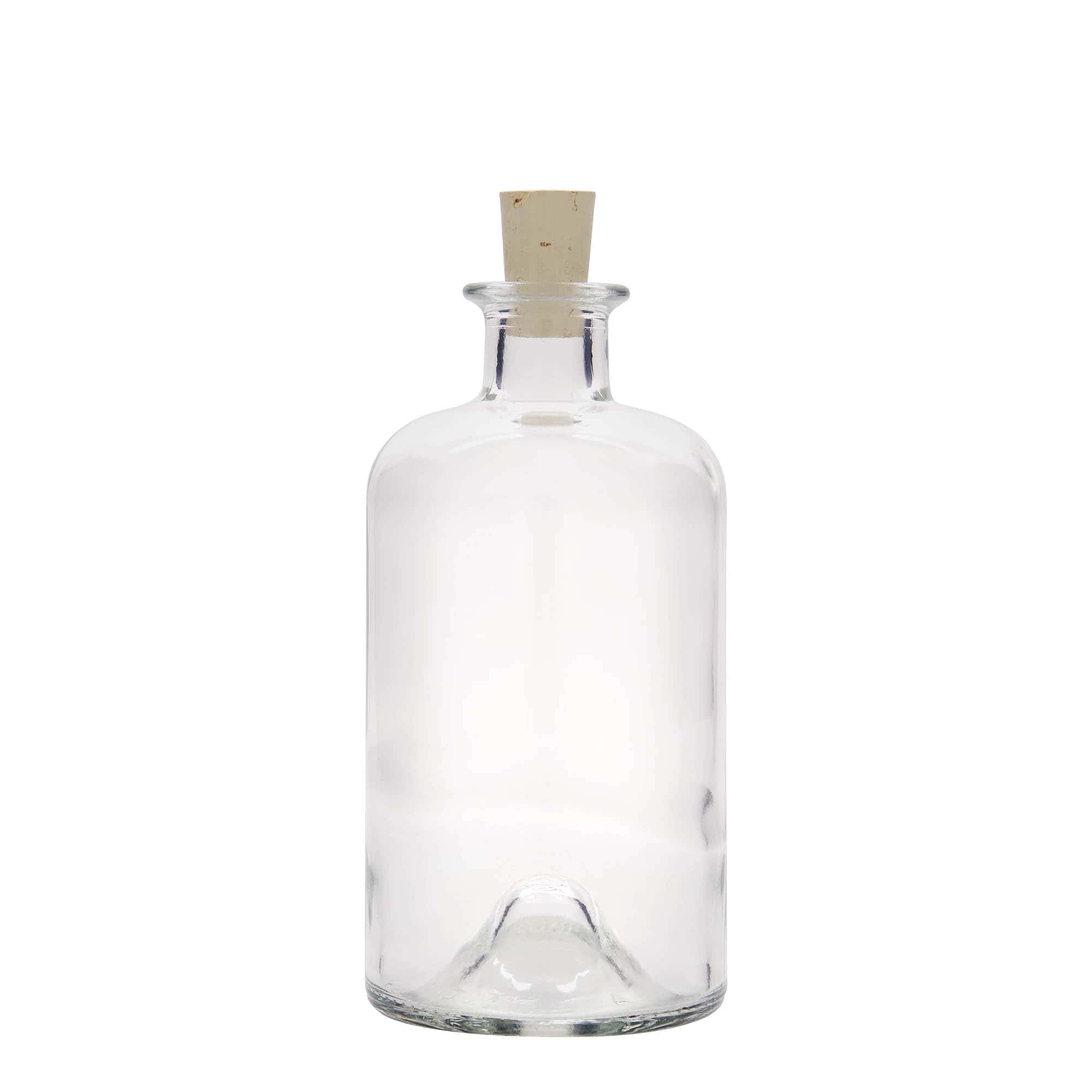 Bouteille en verre de 500 ml Apothicaire « Docteur », ouverture : bouchon en liège