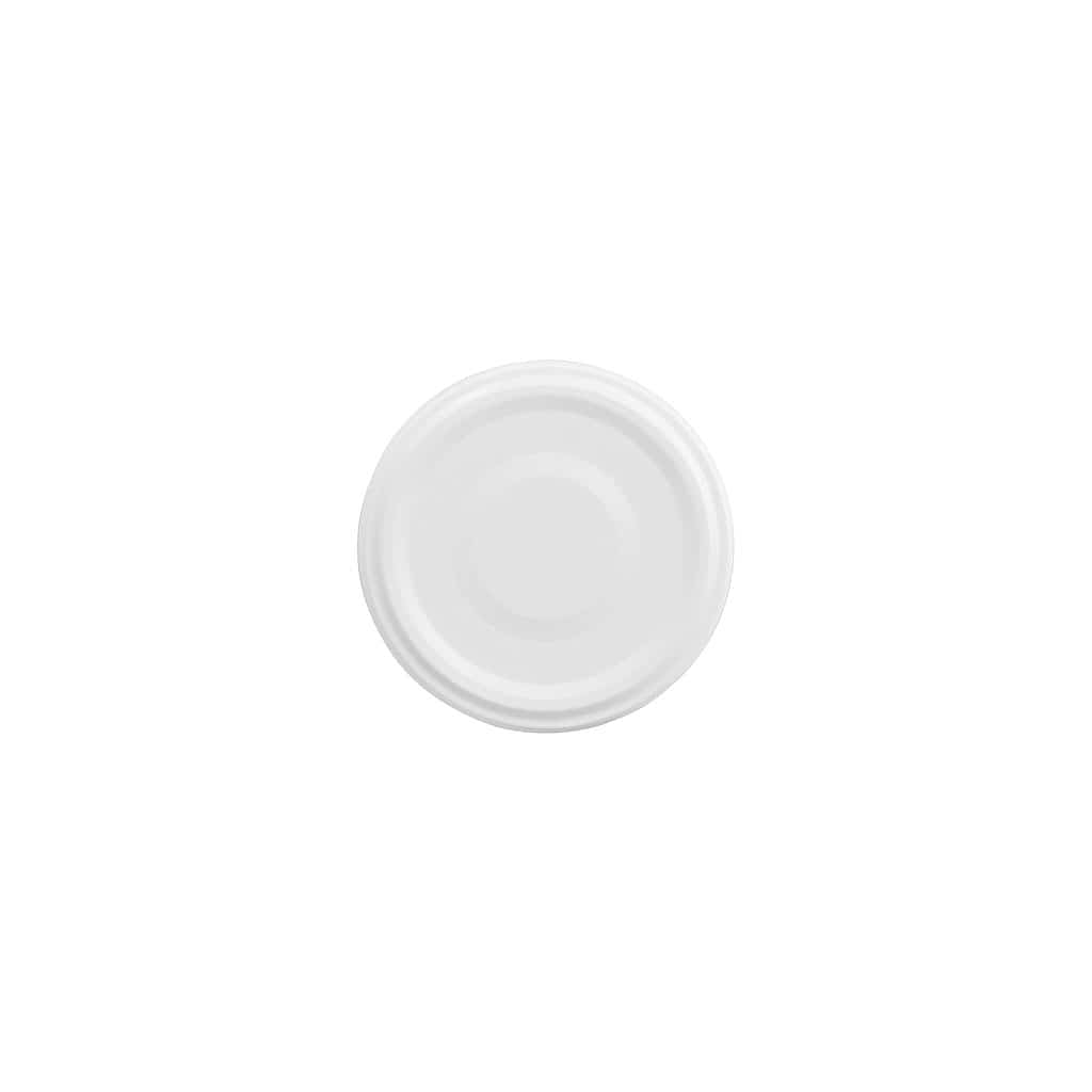 Bouchon à vis, tôle blanche, blanc, pour ouverture : TO 48