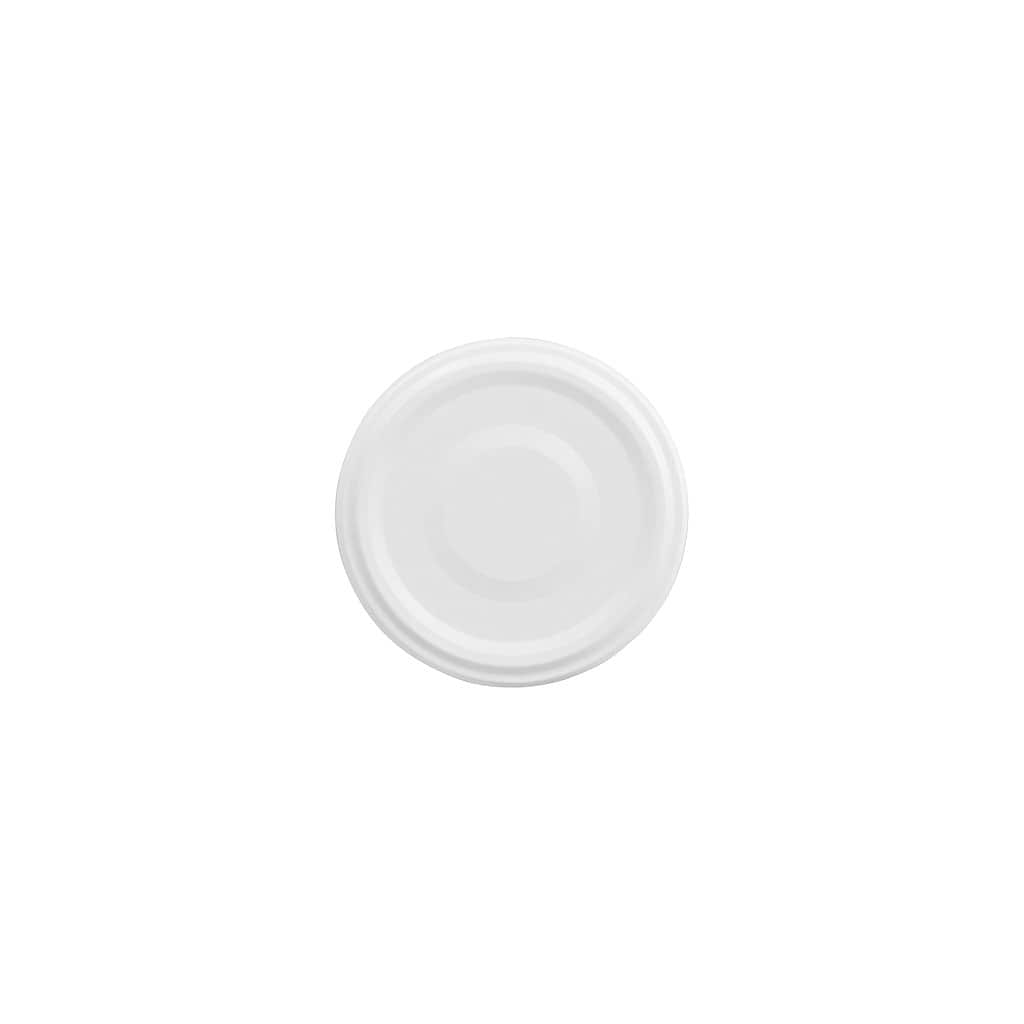 Bouchon à vis, tôle blanche, blanc, pour ouverture : TO 48 Bouchon à vis, tôle blanche, blanc, pour ouverture : TO 48