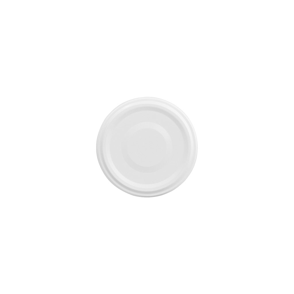 Bouchon à vis, tôle blanche, blanc, pour ouverture : TO 48
