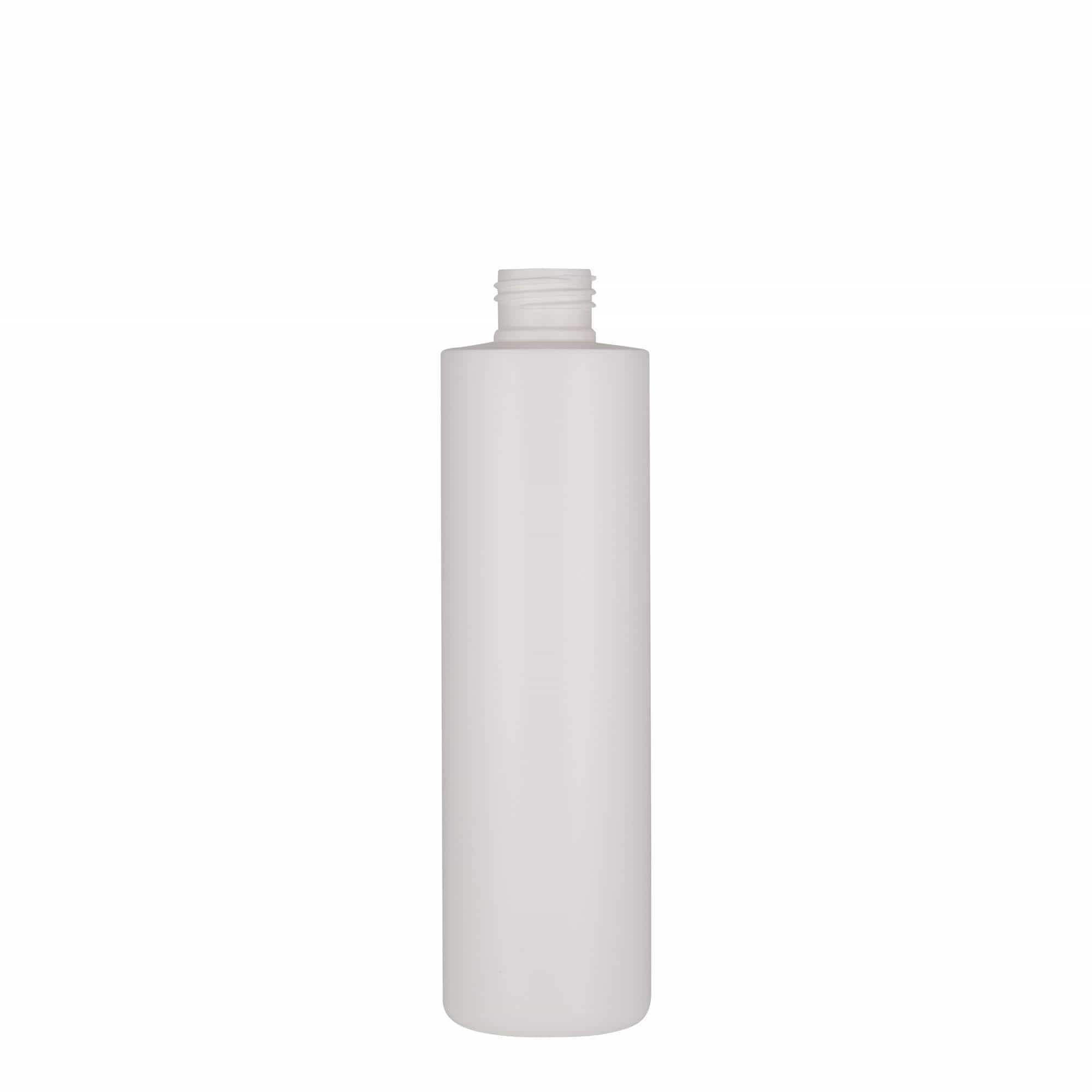 Flacon en plastique 250 ml 'Pipe', PEHD, blanc, ouverture : 24/410