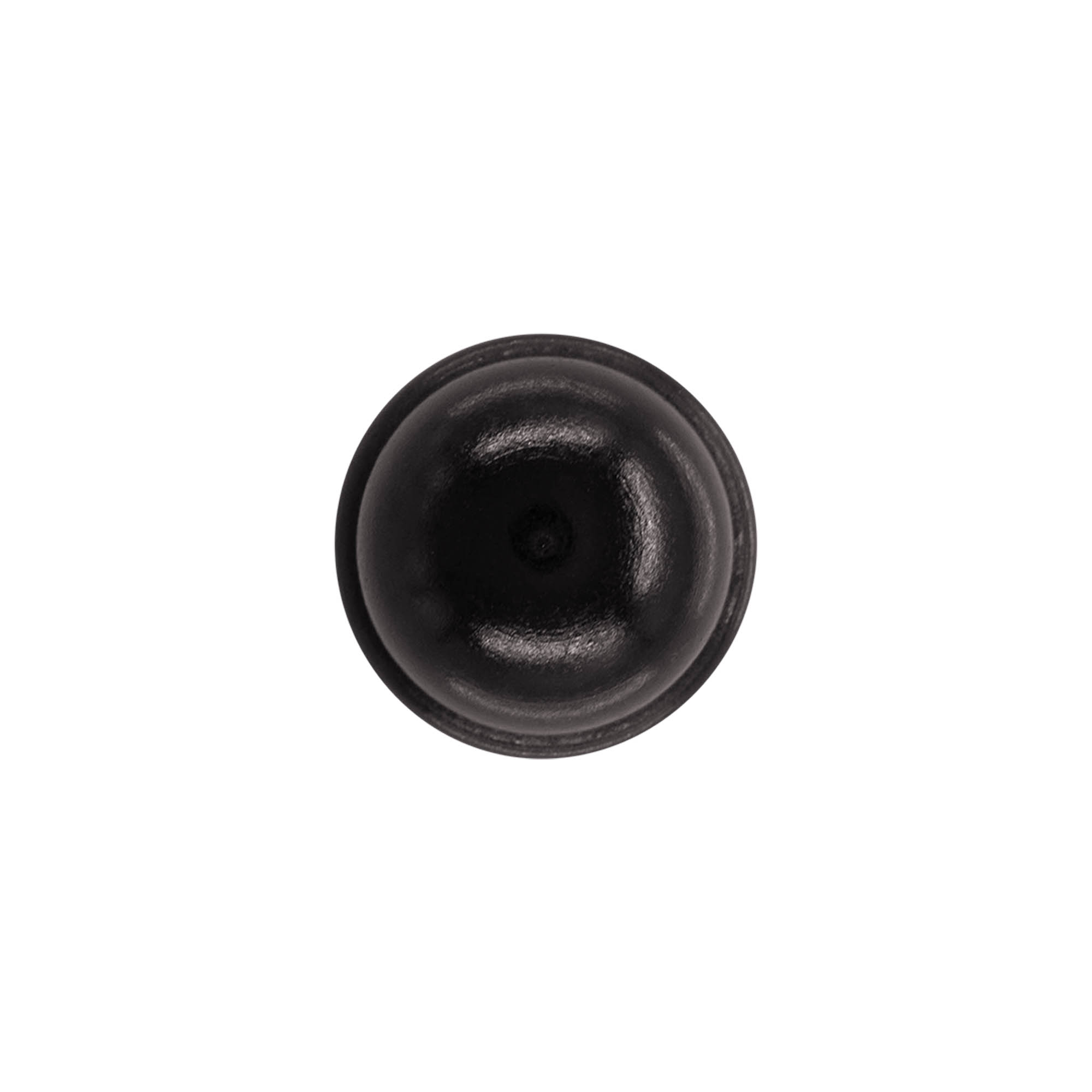 Bouchon à poignée 19 mm "Melon", bois/PE, noir, pour embouchure : liège