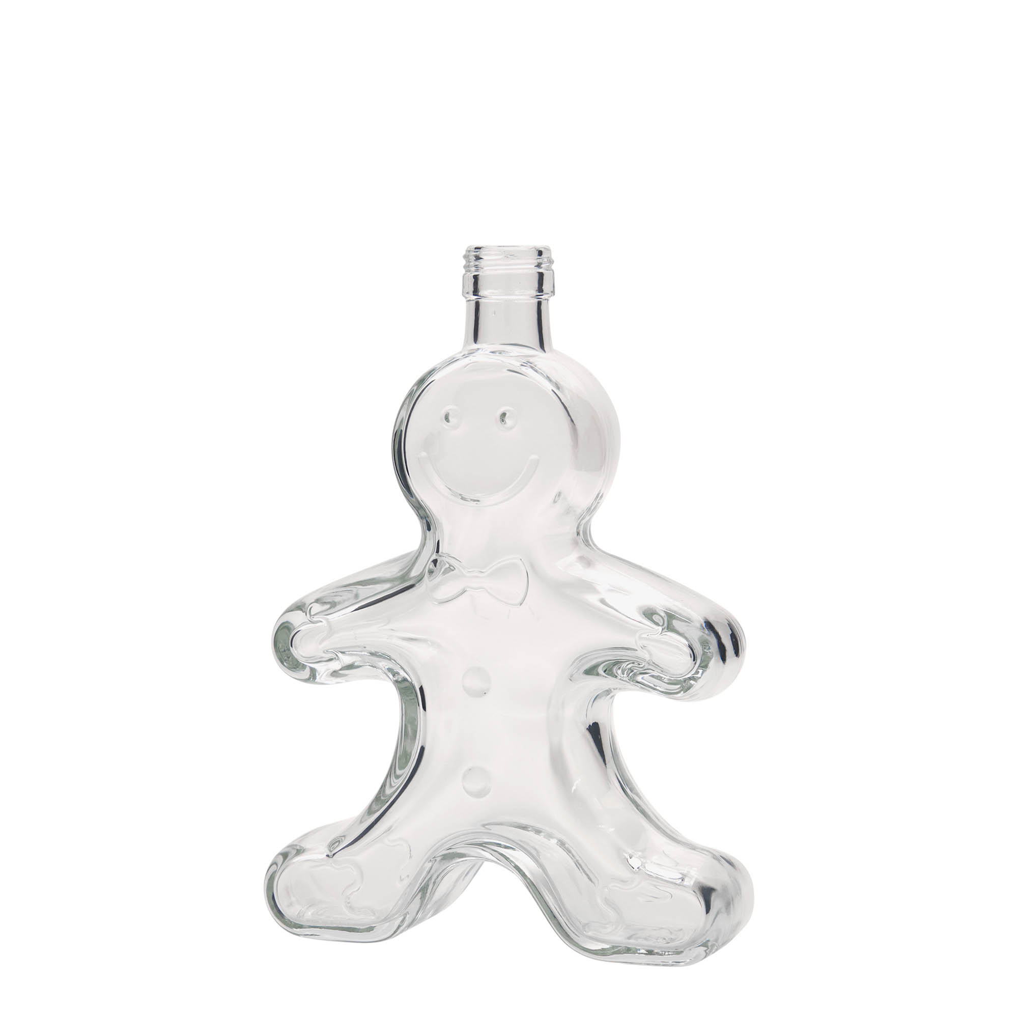 Bouteille en verre 250 ml « Lebkuchenmann », ouverture : PP 24 Bouteille en verre 250 ml « Lebkuchenmann », ouverture : PP 24
