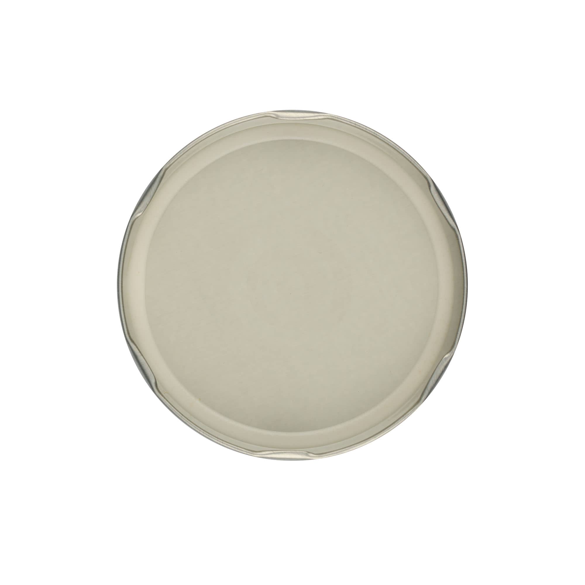 Bouchon à vis, tôle blanche, argenté, pour ouverture : TO 100