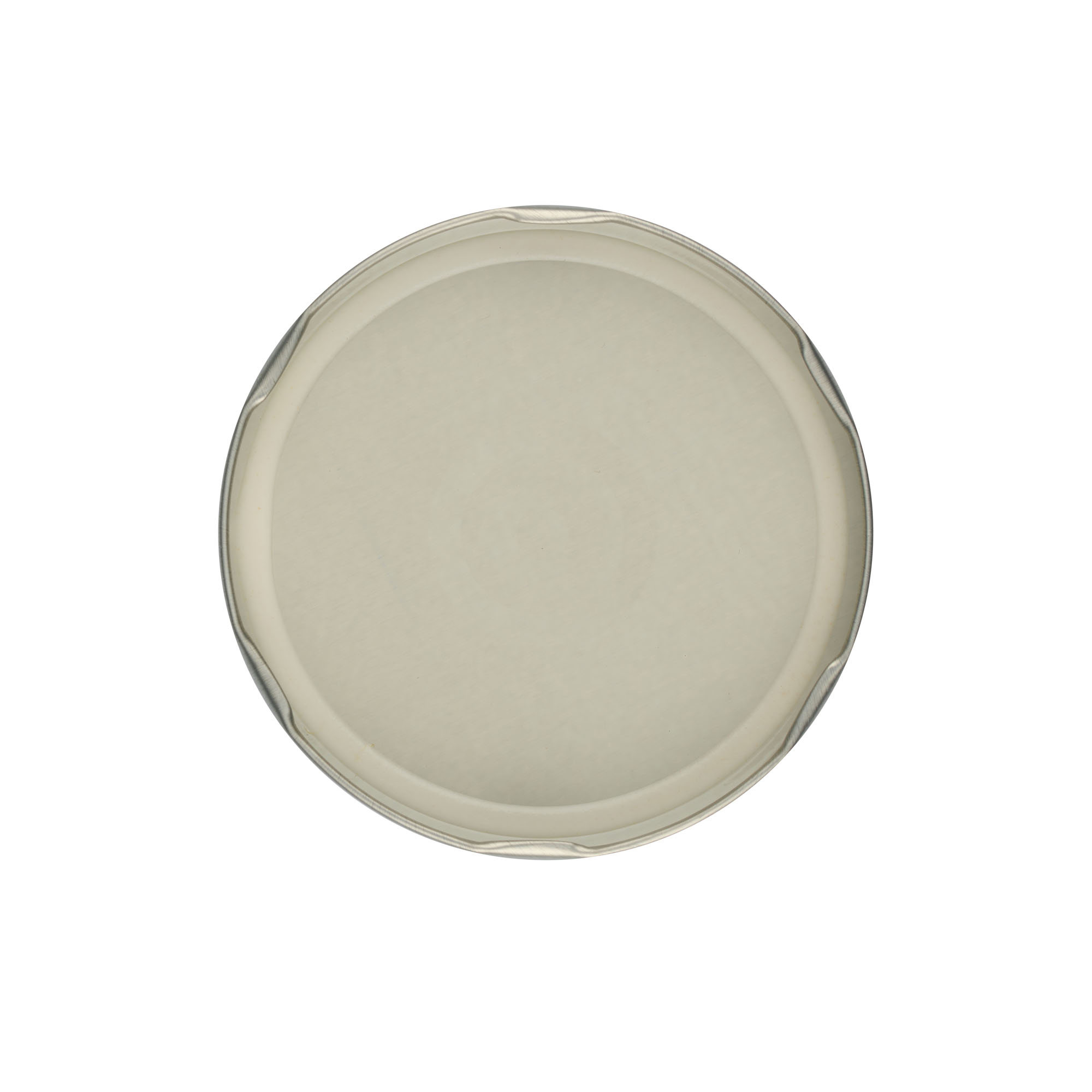 Bouchon à vis, tôle blanche, argenté, pour ouverture : TO 100