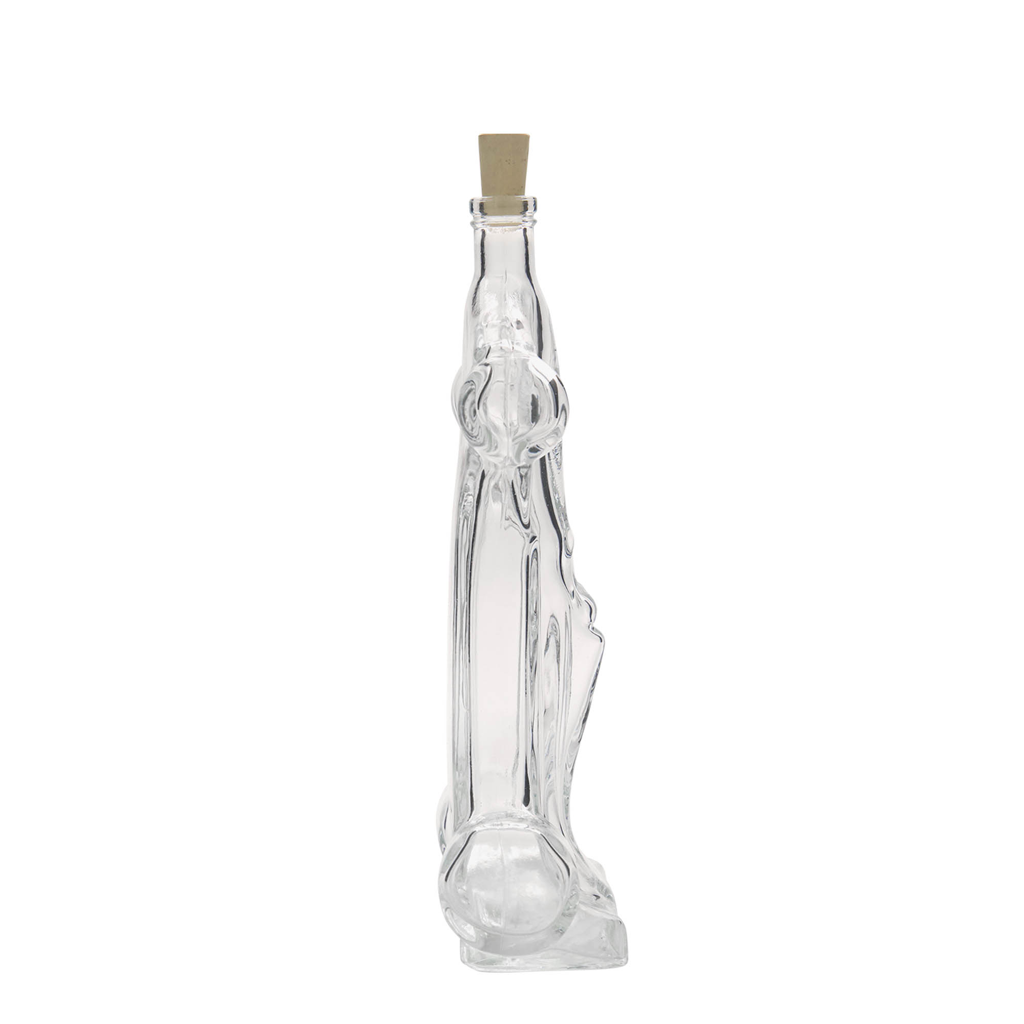 Flacon en verre 200 ml « Voiture de course », ouverture : bouchon en liège