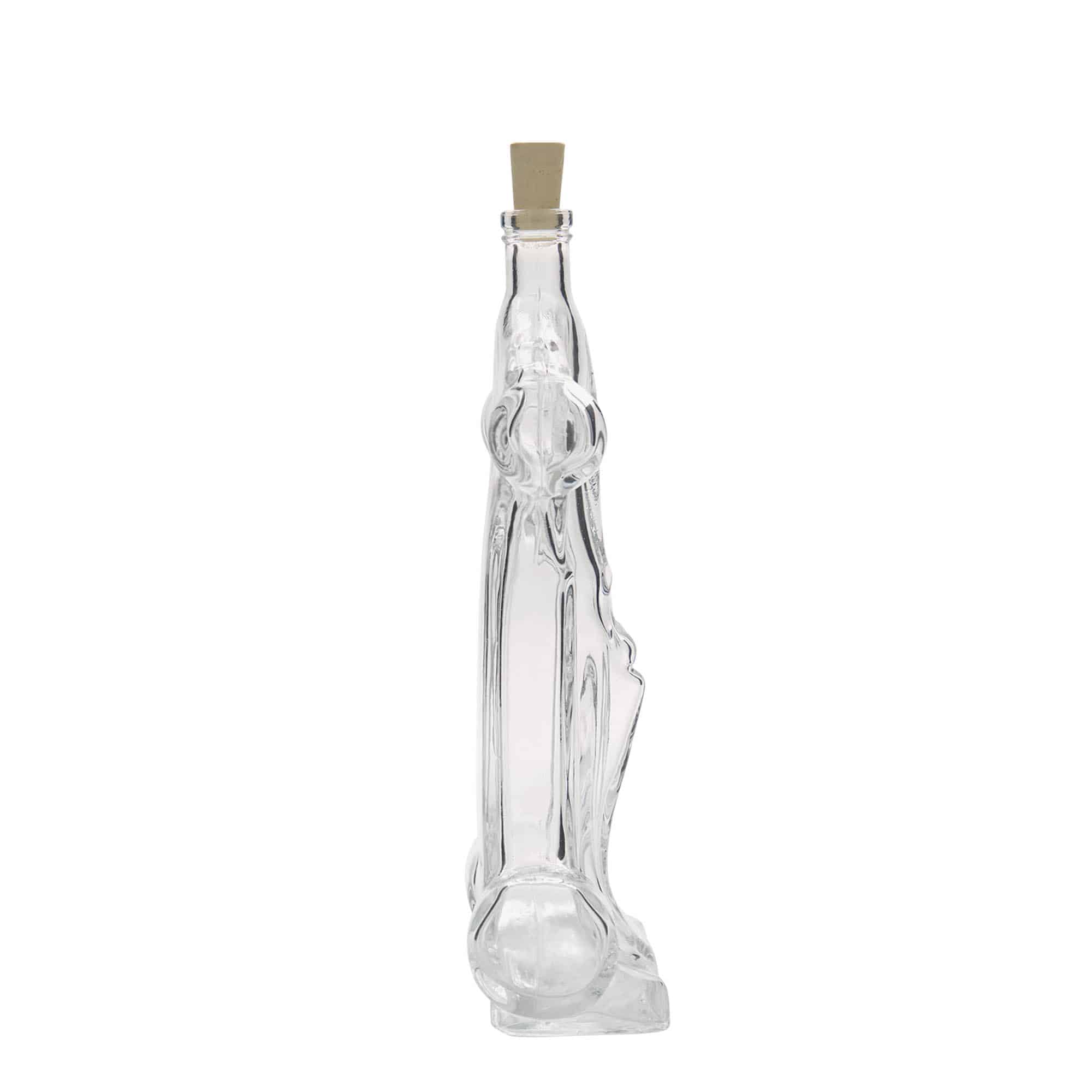Flacon en verre 200 ml « Voiture de course », ouverture : bouchon en liège