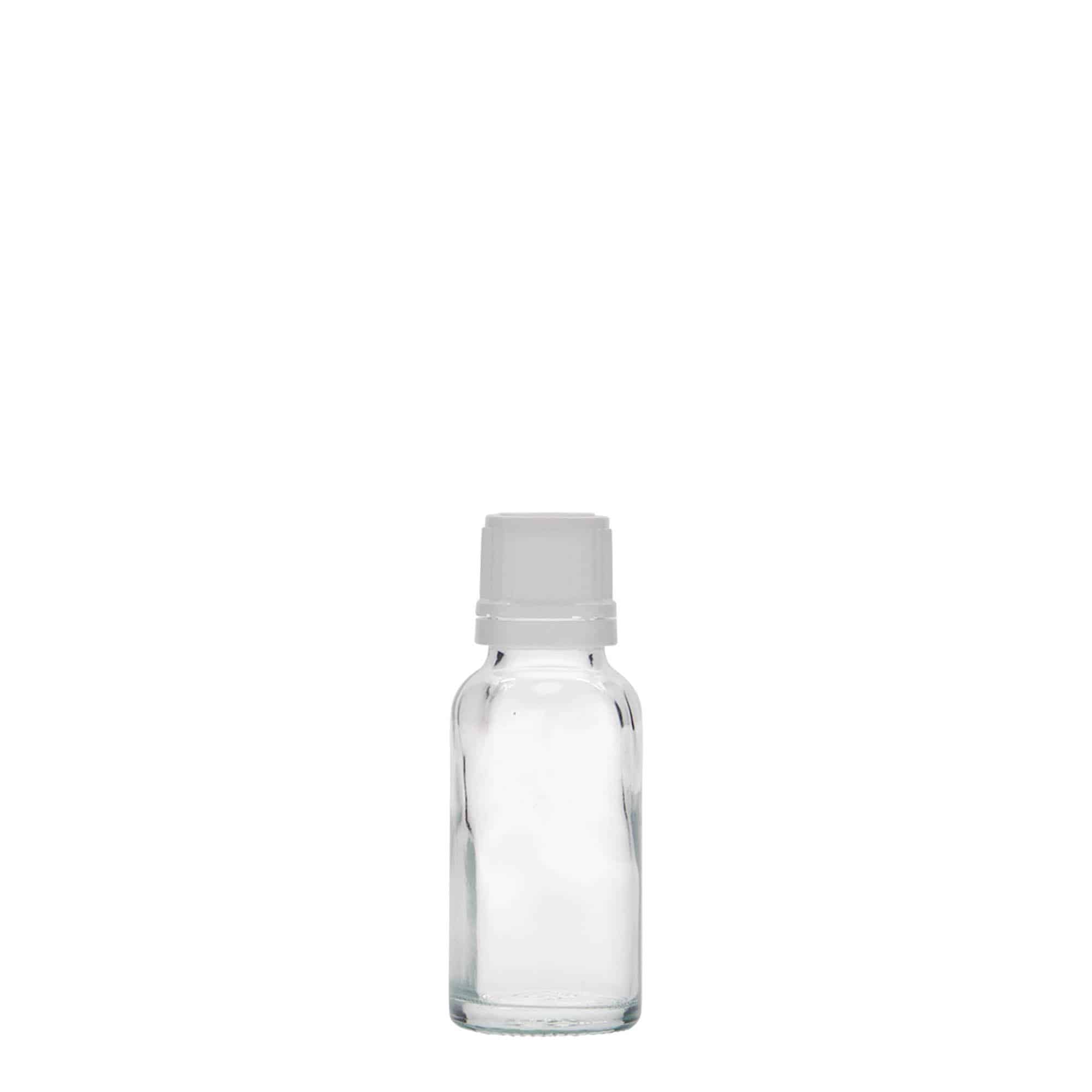 Flacon médical de 20 ml, verre, ouverture : DIN 18
