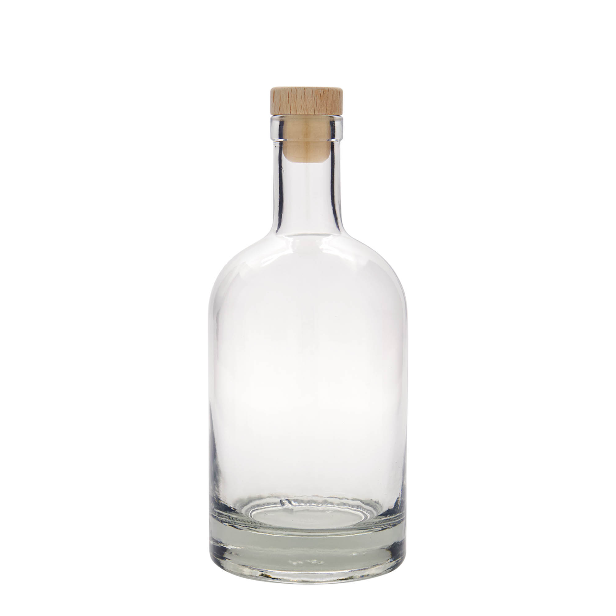 Bouteille en verre 700 ml 'First Class', embouchure : bouchon en liège Bouteille en verre 700 ml 'First Class', embouchure : bouchon en liège