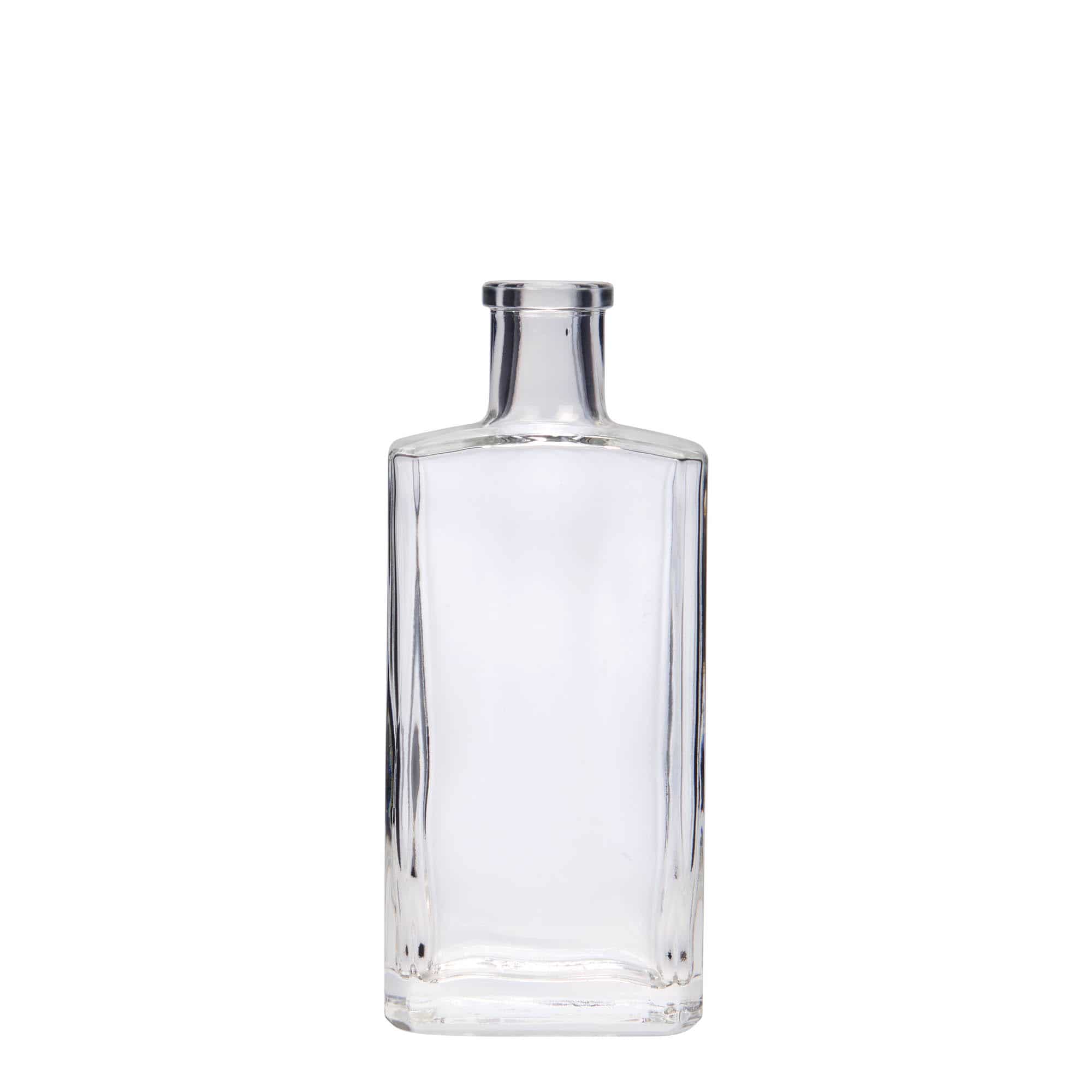 Bouteille en verre 200 ml 'Shiny', rectangulaire, bouchage: bouchon Bouteille en verre 200 ml 'Shiny', rectangulaire, bouchage: bouchon